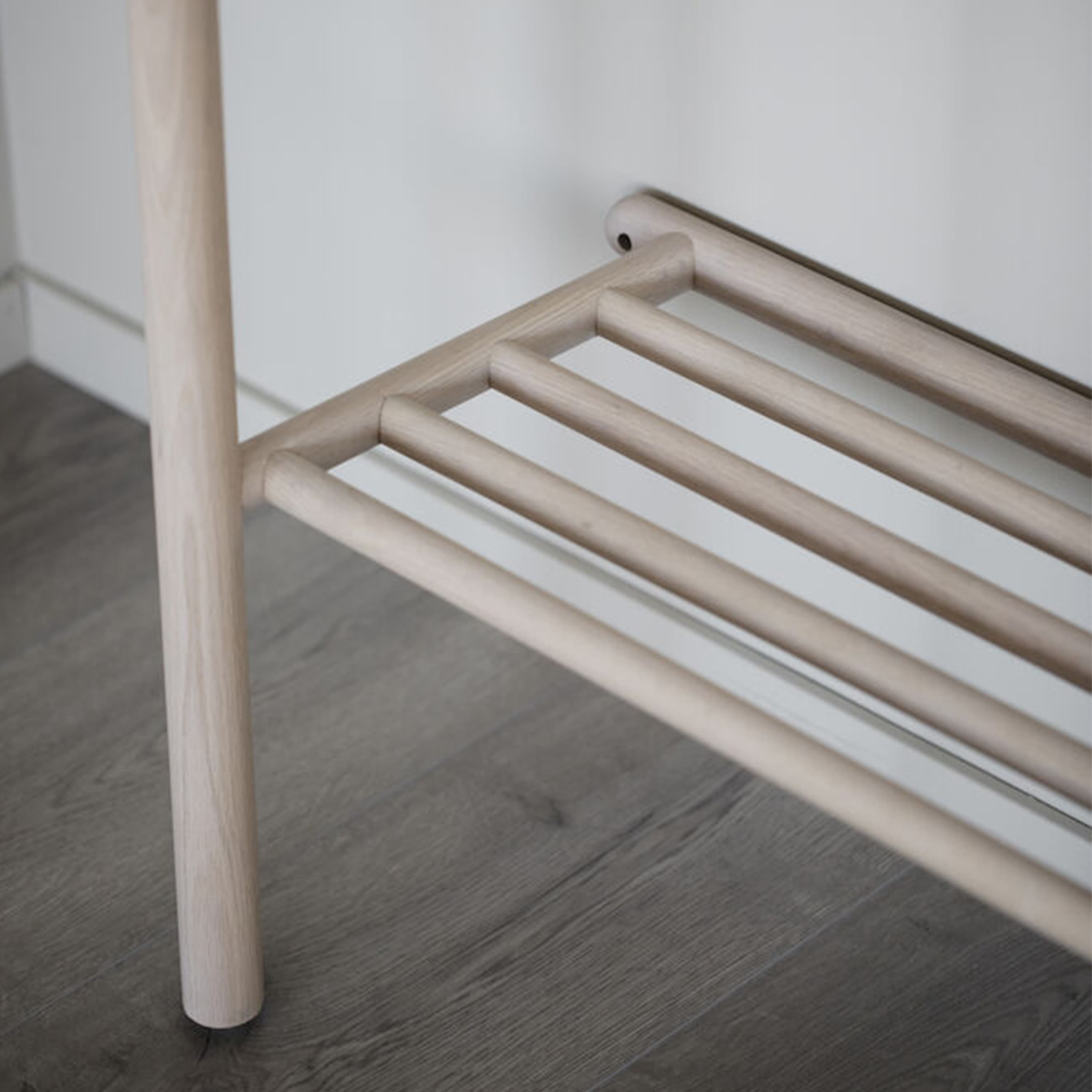 Milford Clothing Rack White Washed