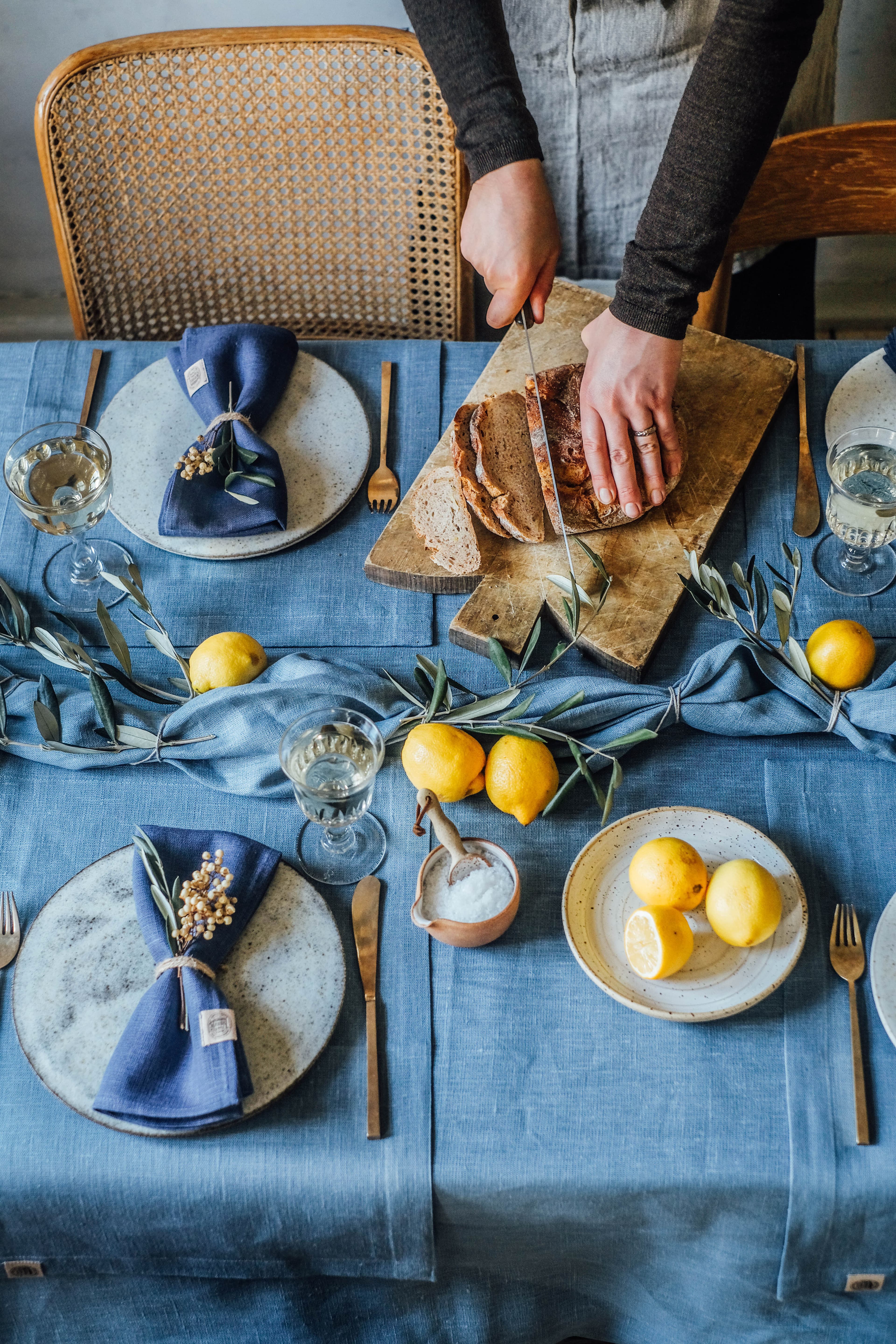 Lovely Tablecloth Lemon Sorbet 145x380