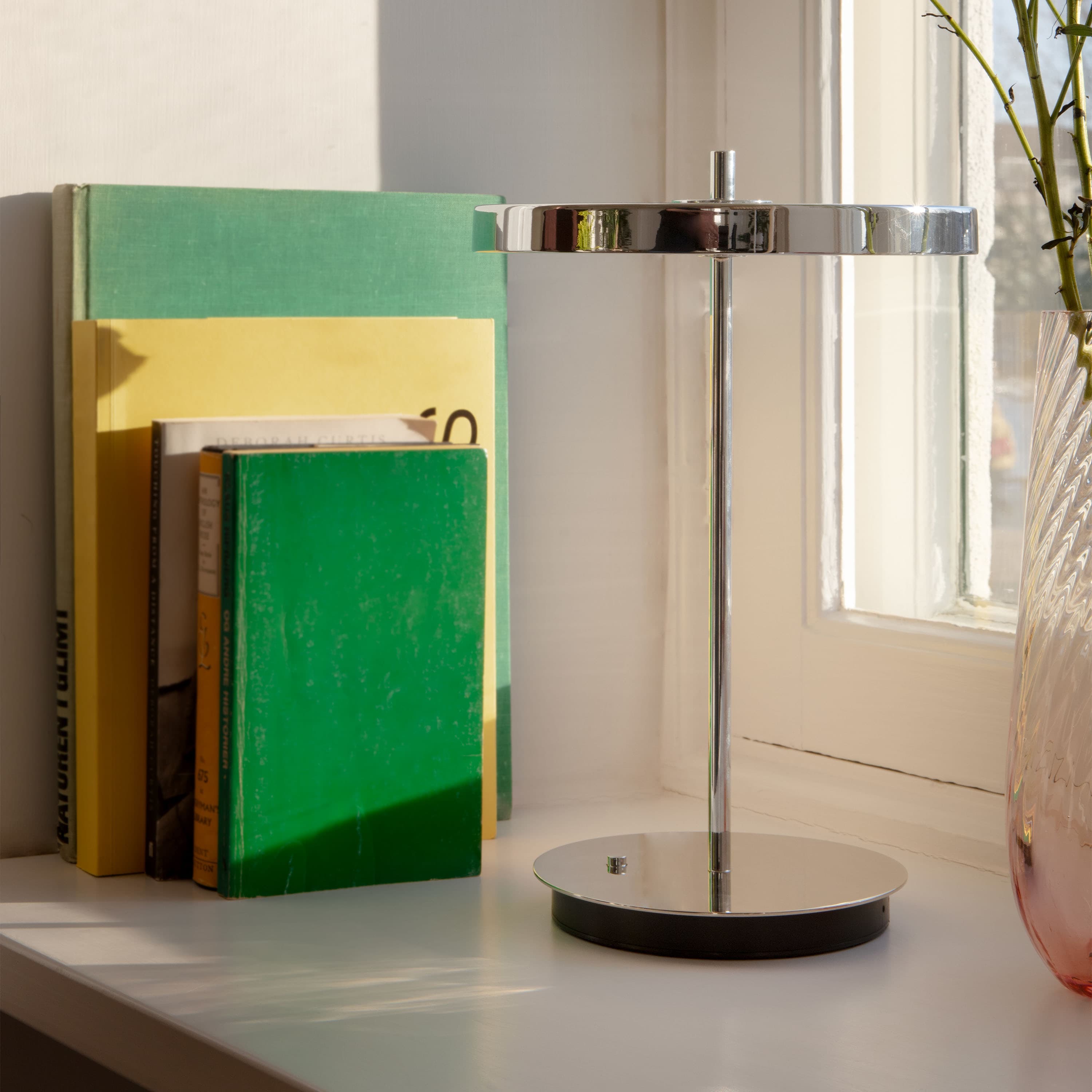 Asteria Move Monochrome Portabel Bordslampa Steel