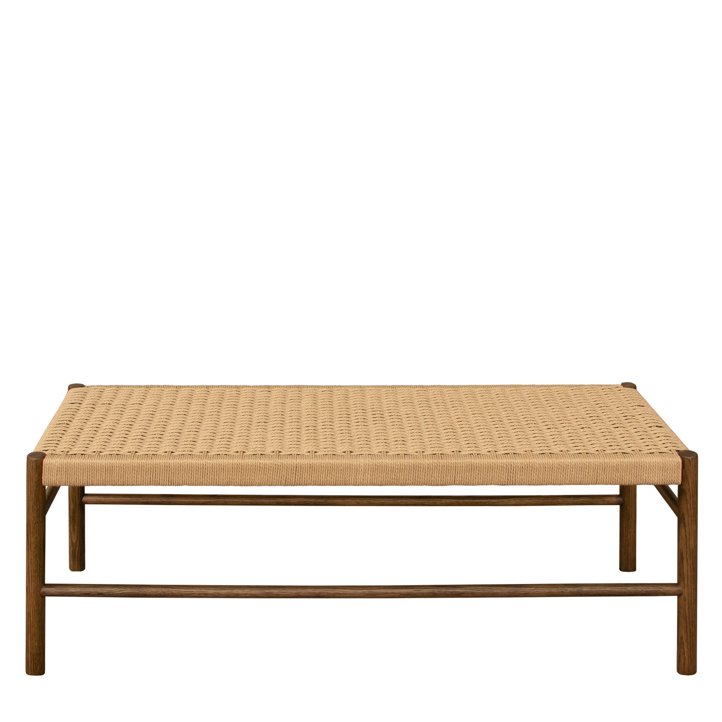 Colin Bench Brown Stained Oak 120cm
