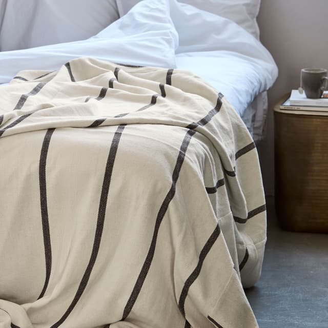 Nula Bedspread Dark Brown 240x160