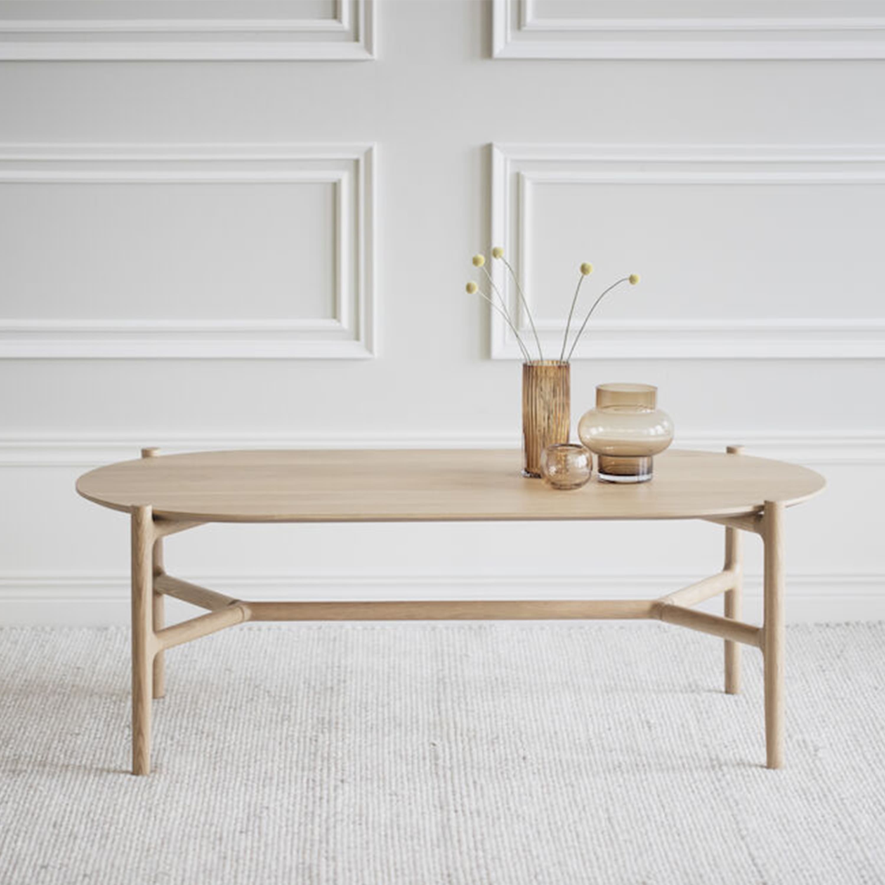 Holton Coffee Table Oval Oak 130x65cm