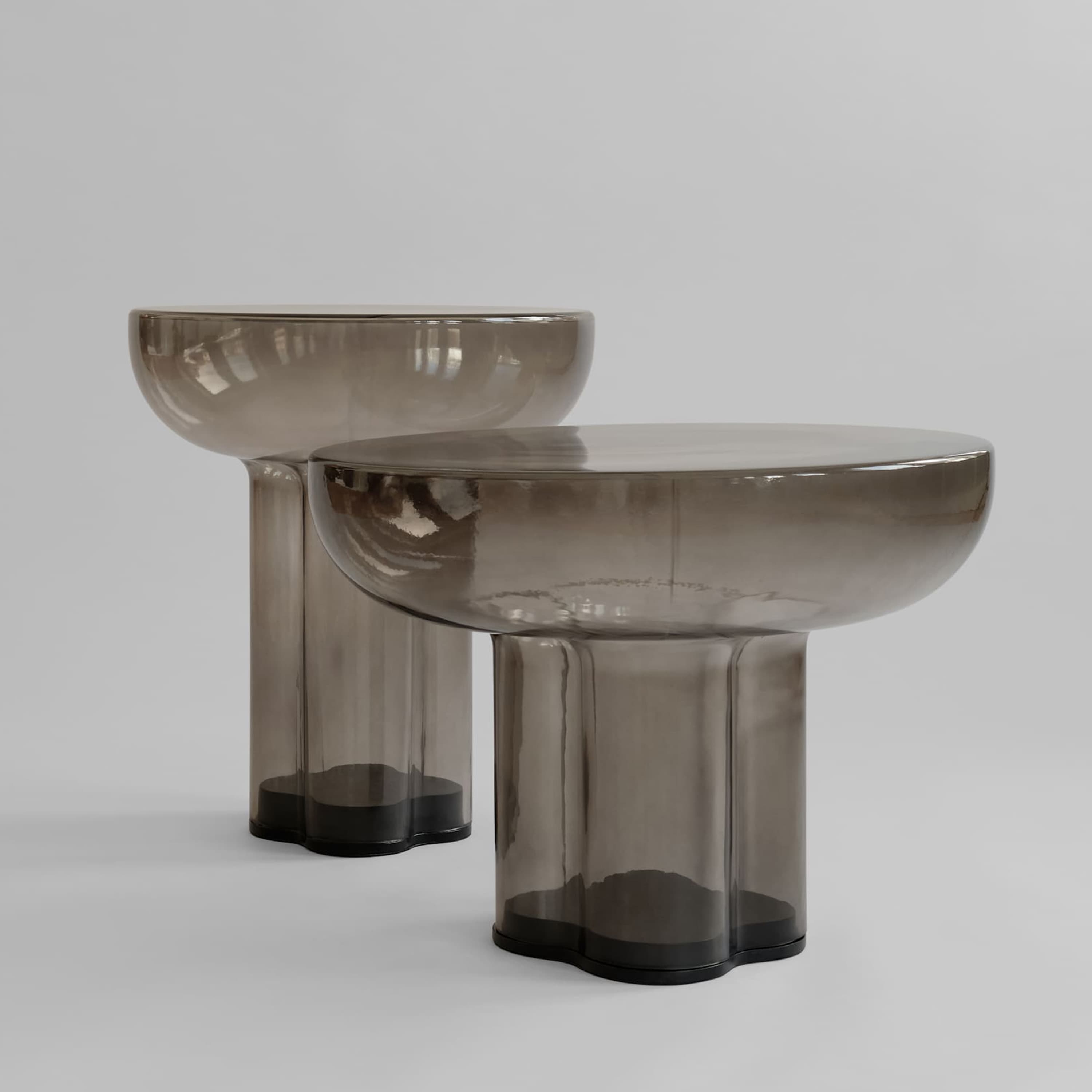 Crown Side Table Smoked Forest Tall
