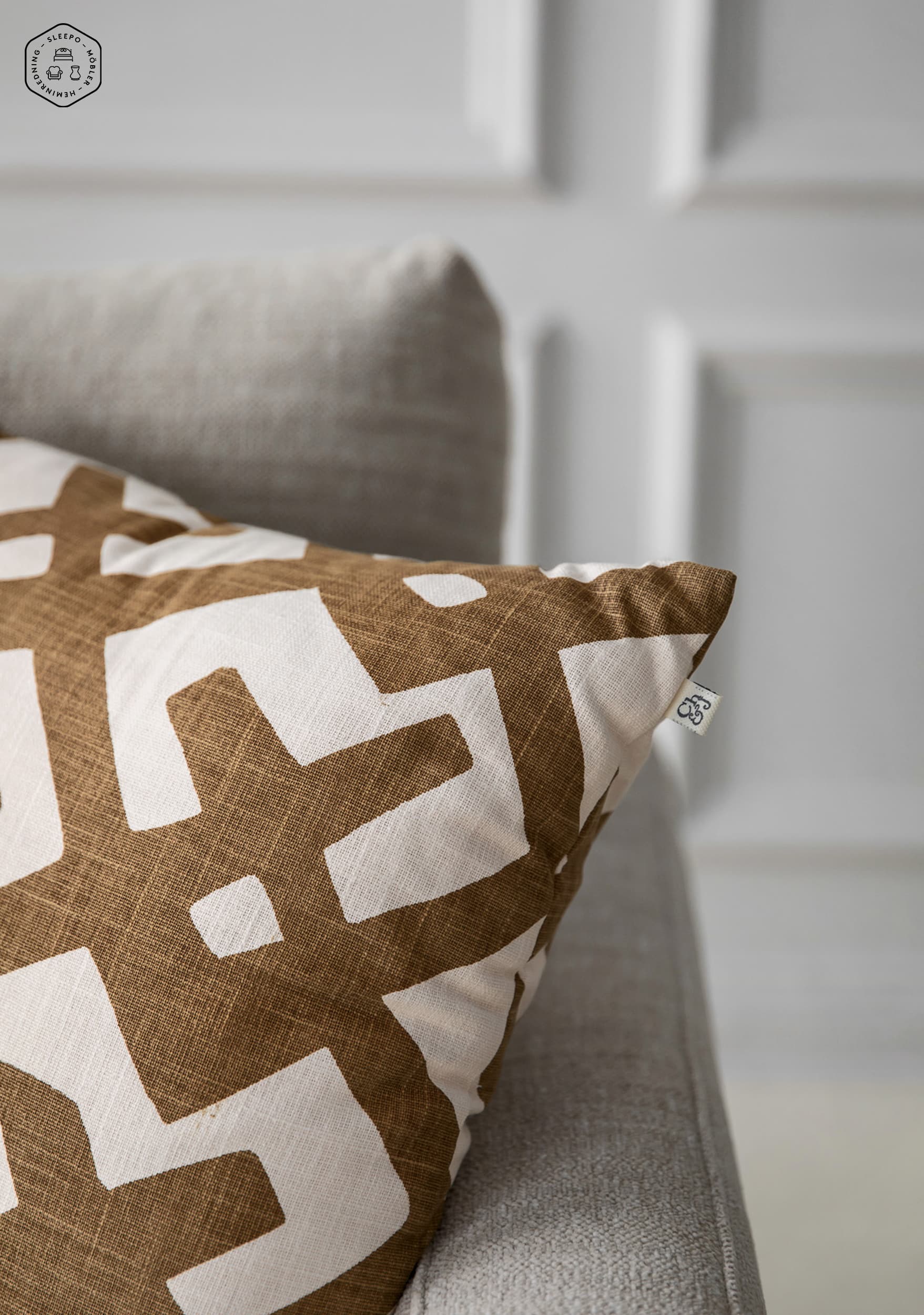 Dadra Outdoor Zierkissen Beige/Off-Weiß 50x50