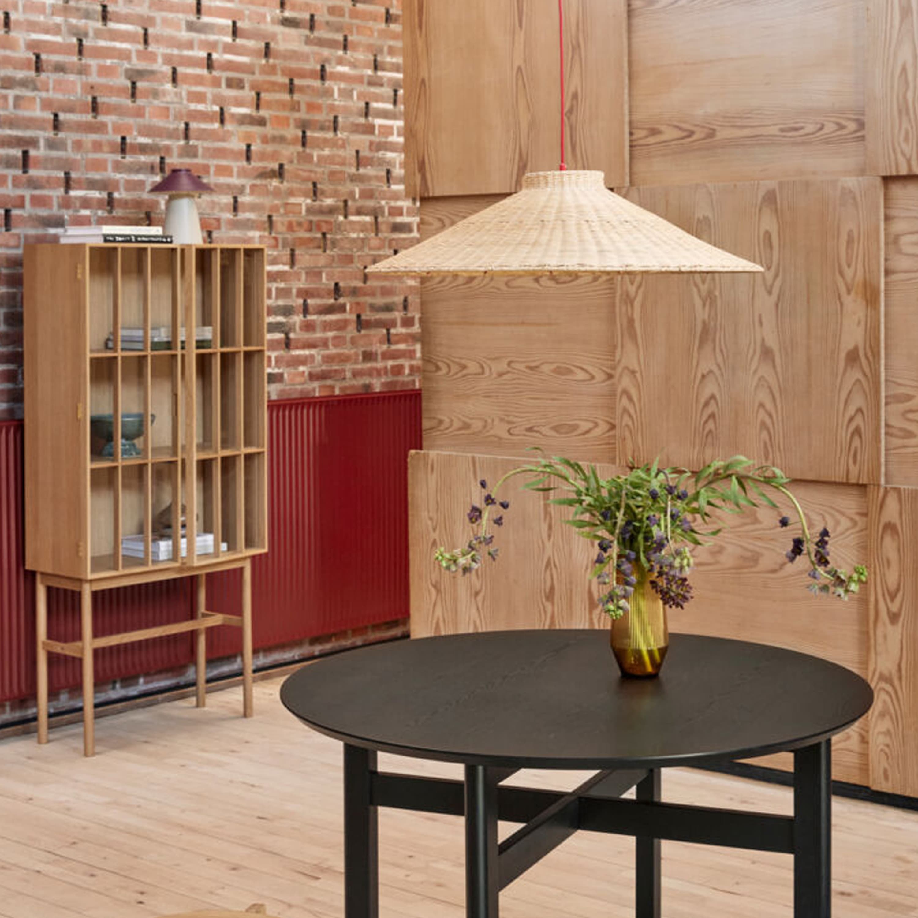 Chand Deckenlampe Natur/Rot