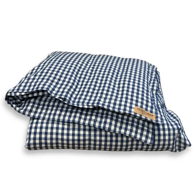 Misty Bettbezug Leinen Square Denim Blue 150x210