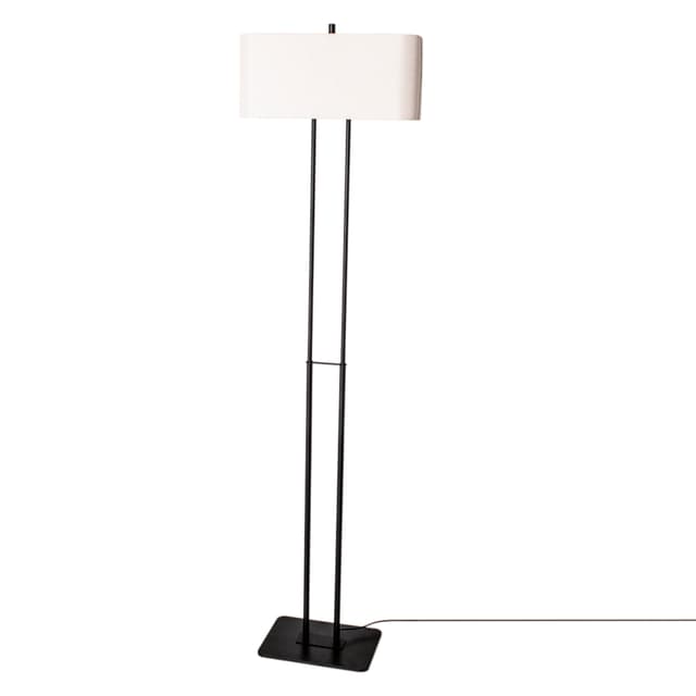 Luton Floor Lamp Black/White 150cm