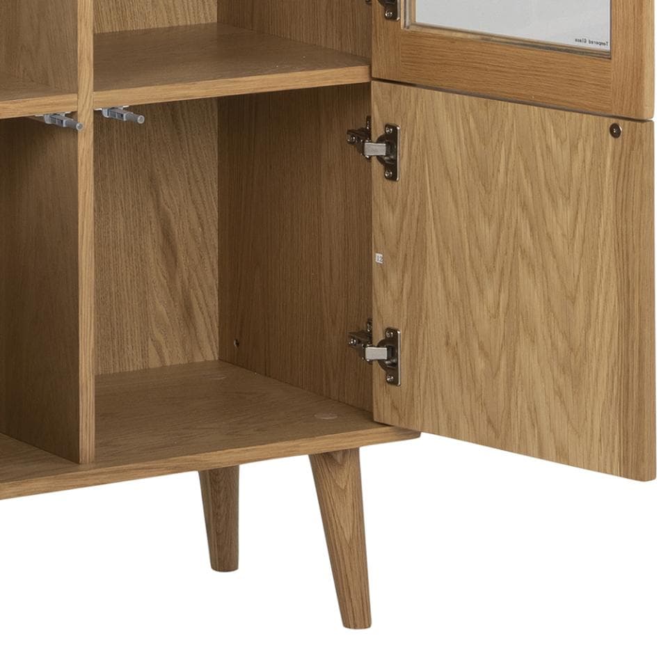 Nicki Vitrineschrank Eiche