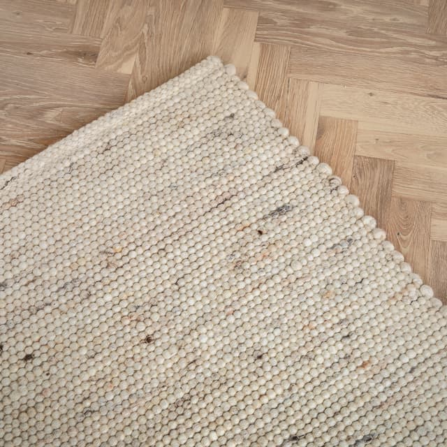Milos Wollteppich Beige 140x200