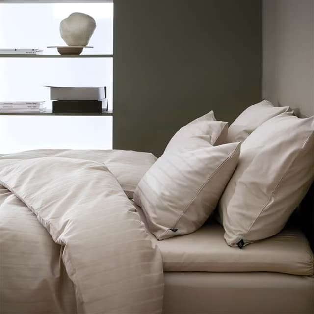 Kissenbezug Satin Beige 70x100