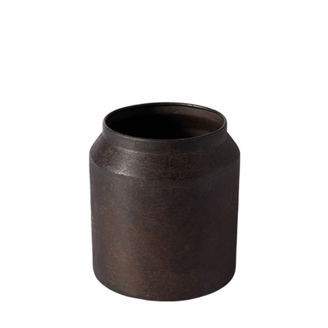 Sai Blumentopf Rust Metal Ø21