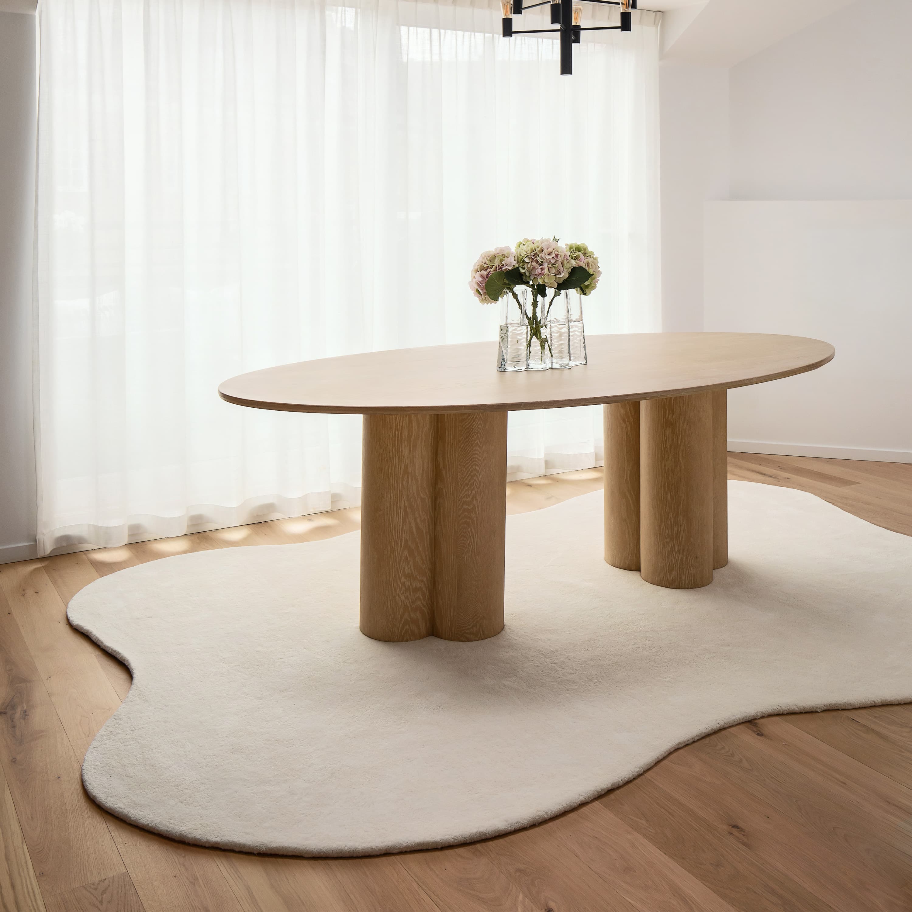 Stormi Wool Rug White 200x300