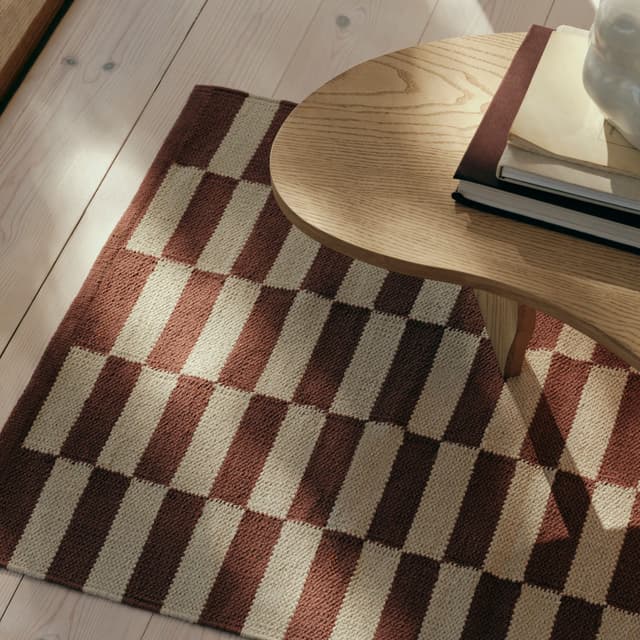 Jane Baumwollteppich Rot 70x200