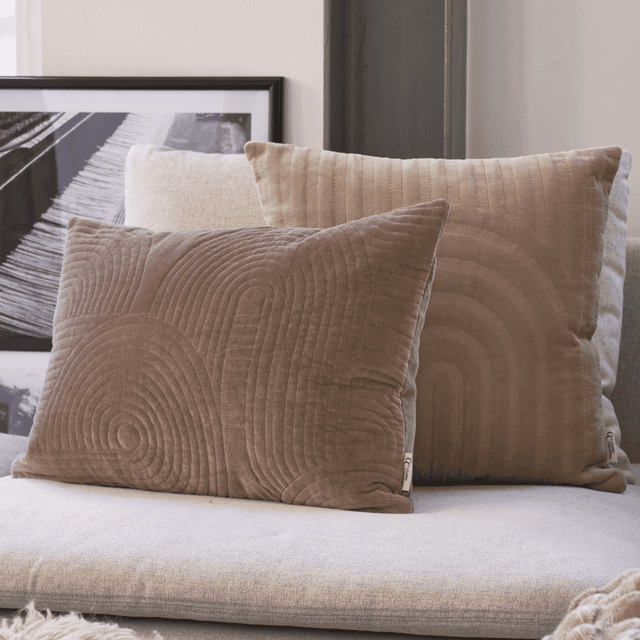 Arch Pillow Cover Simply Taupe 50x50