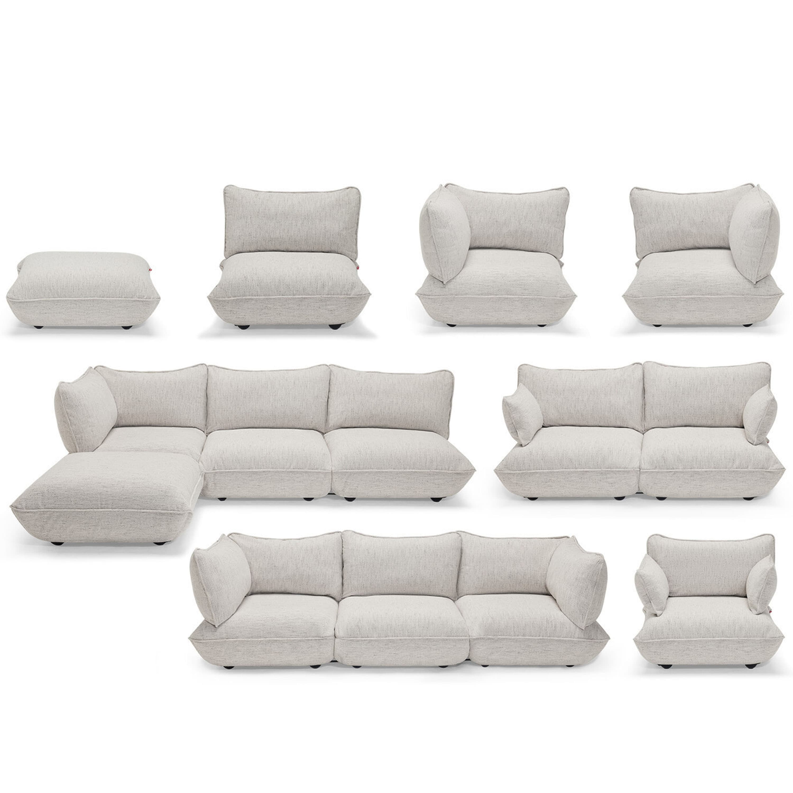 Sumo Mingle Chaise Sofa Marble 301cm