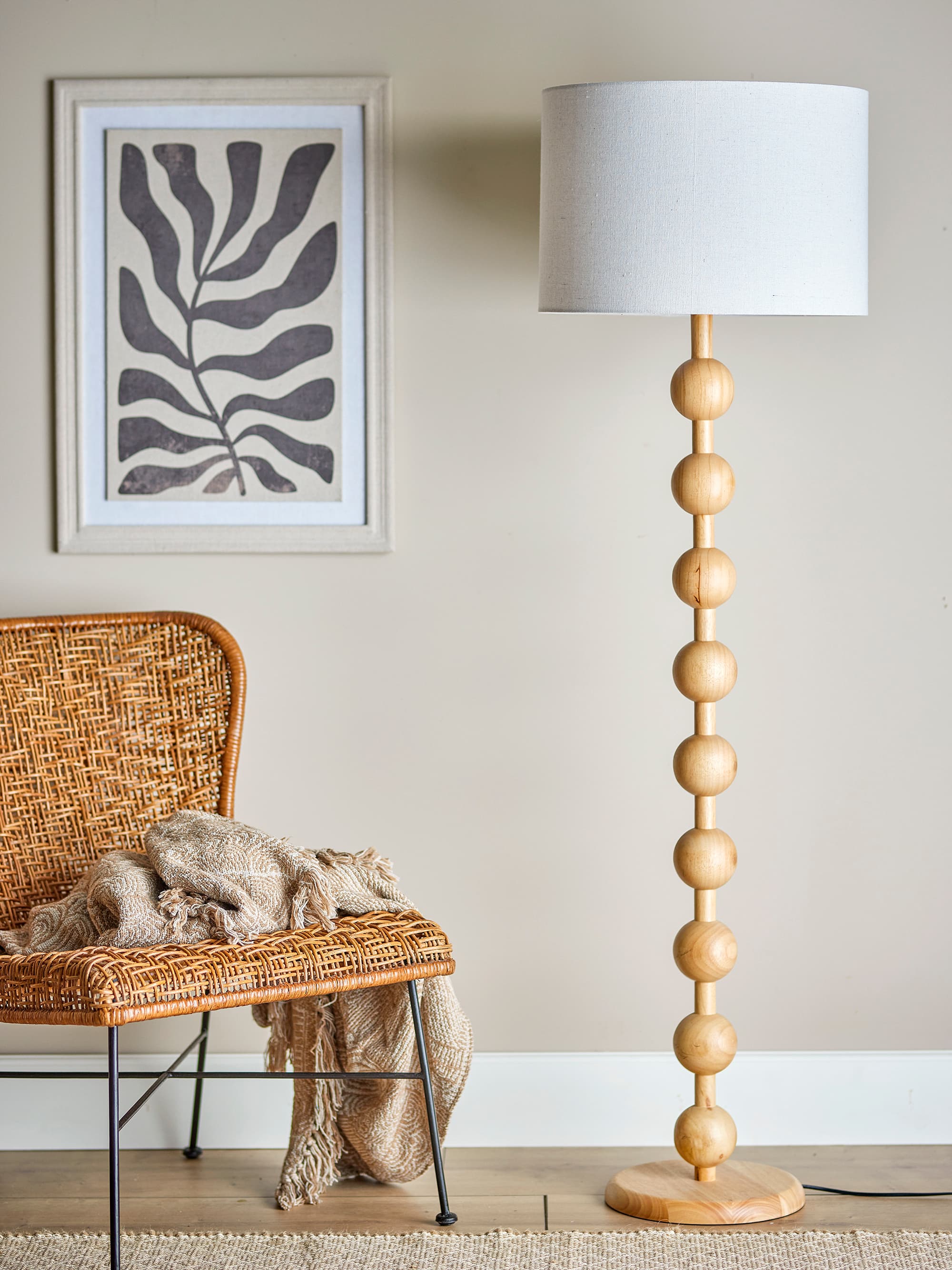 Giacoma Golvlampe Nature 154,5cm