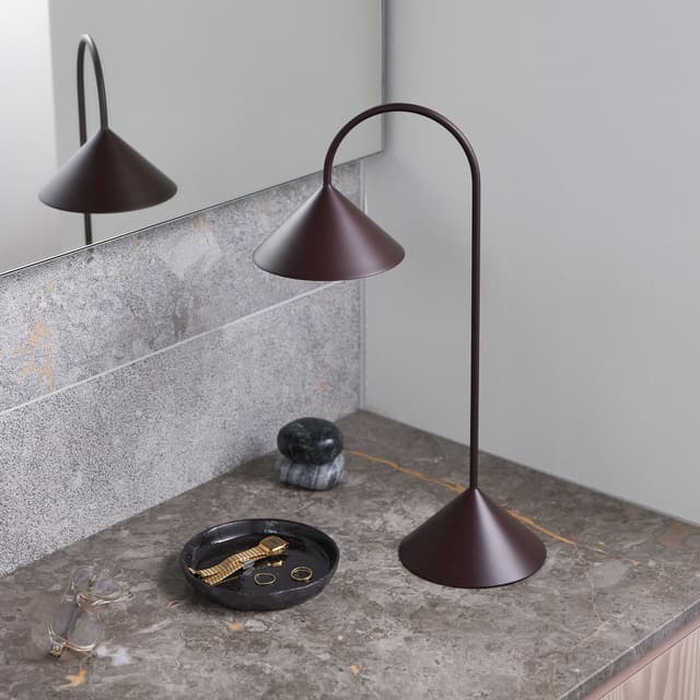 Grasp Portable Table Lamp Matte Beetroot 47cm