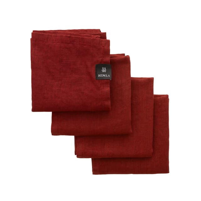 Sunshine Leinenserviette Lingonberry 4er-Pack