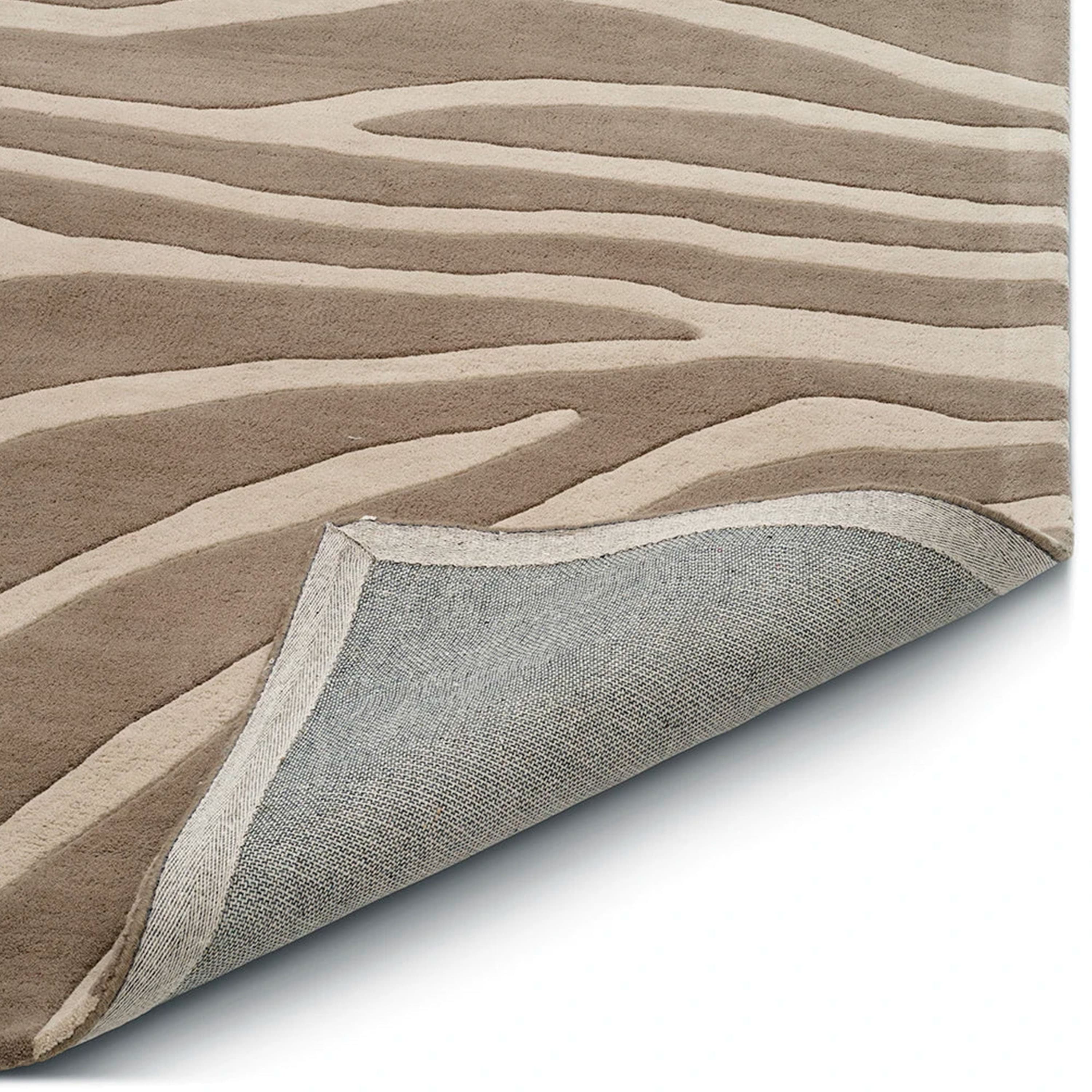 Zebra Wollteppich Beige 170x230