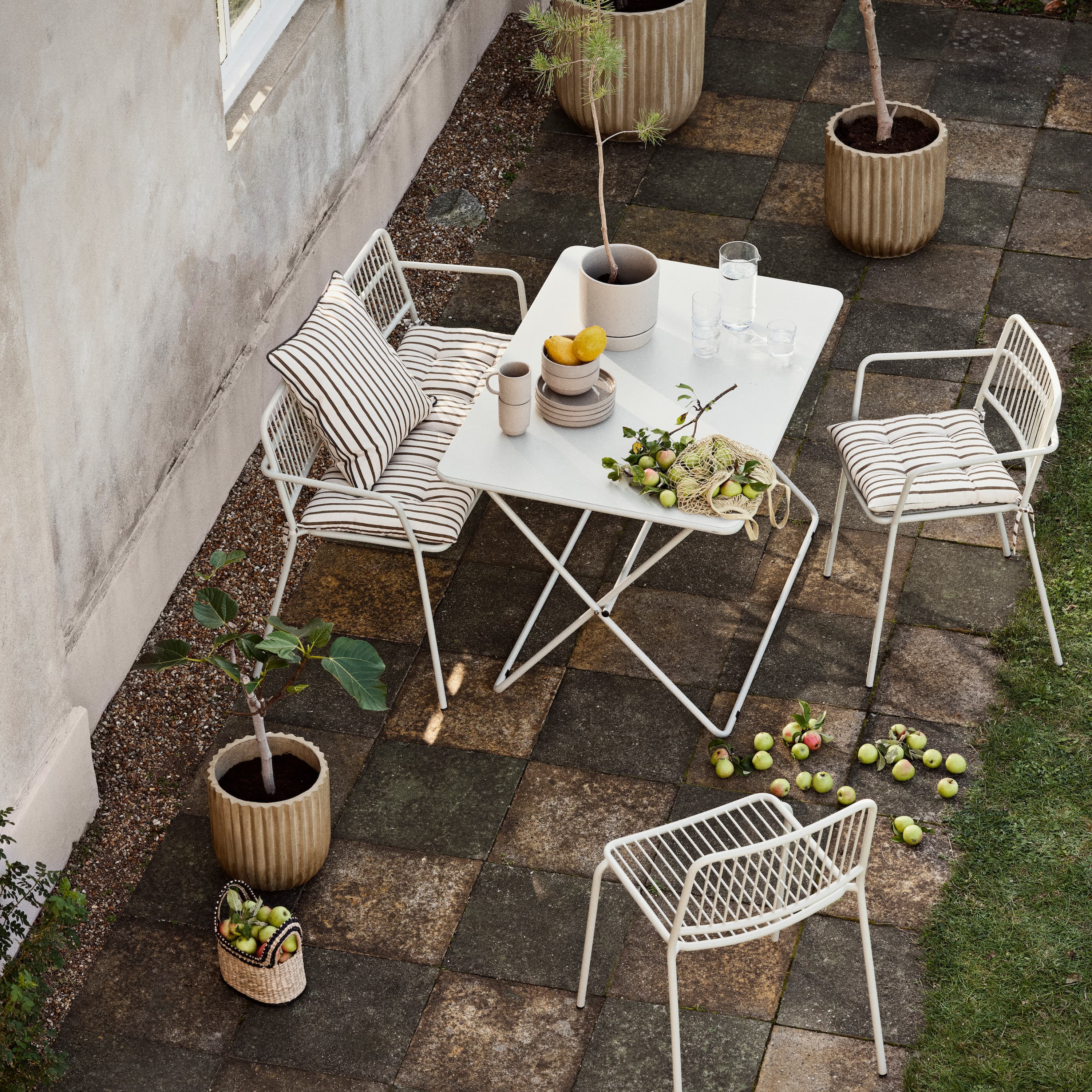 Eden Bench Beige Grey