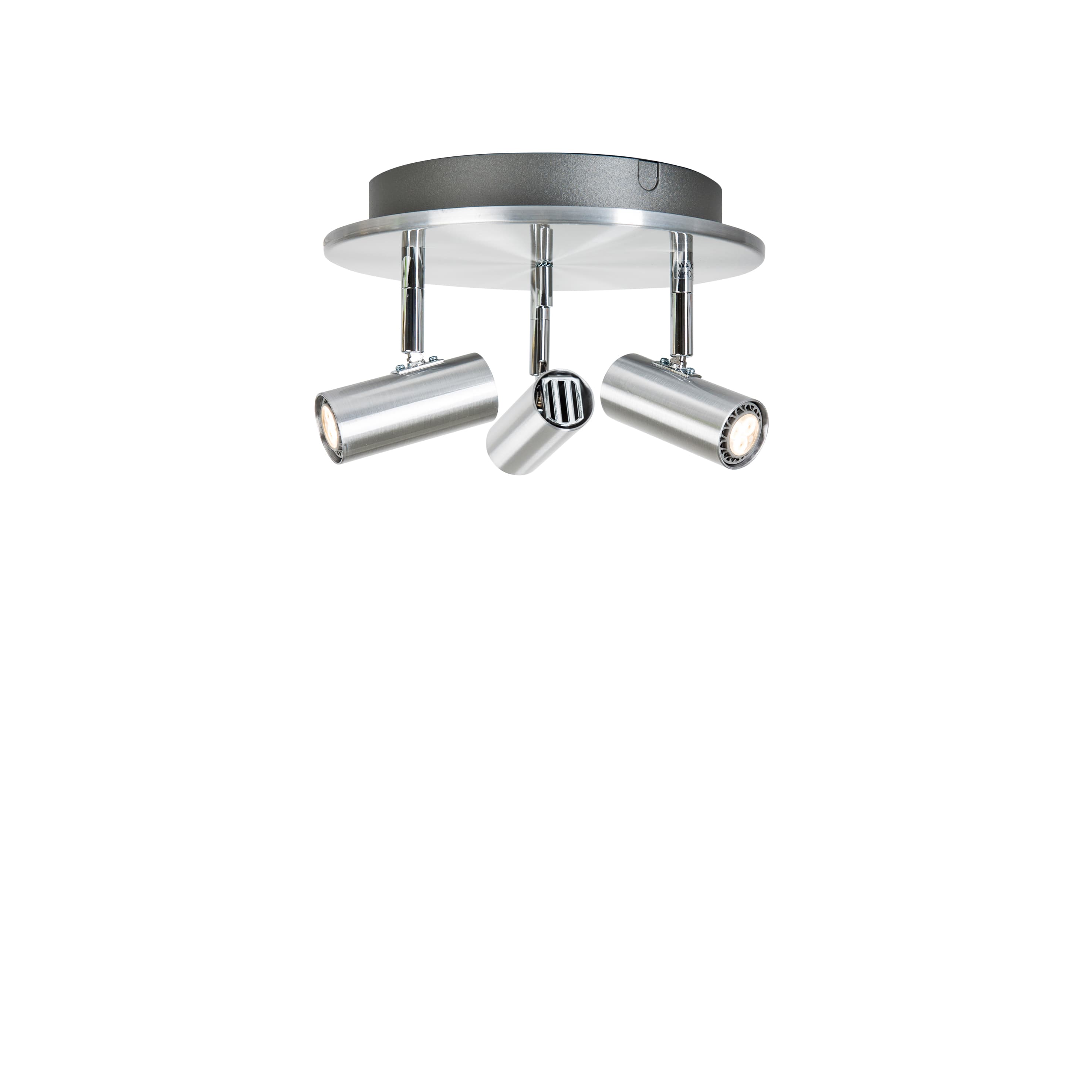 Cato Triospot LED Deckenleuchte Aluminium