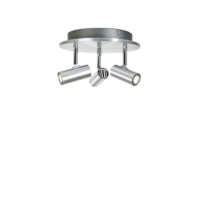 Cato Triospot LED Deckenleuchte Aluminium