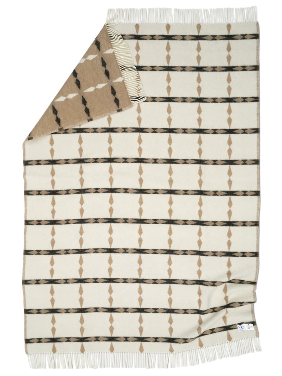 Tile Ullpläd Beige