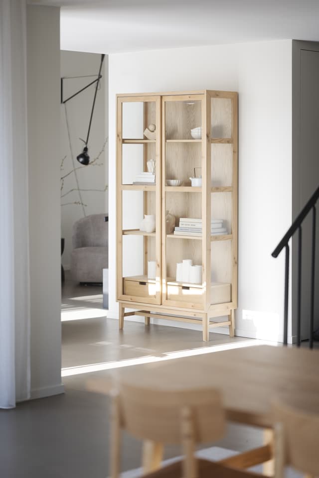 Hazelton Vitrinskåp Ek 203cm