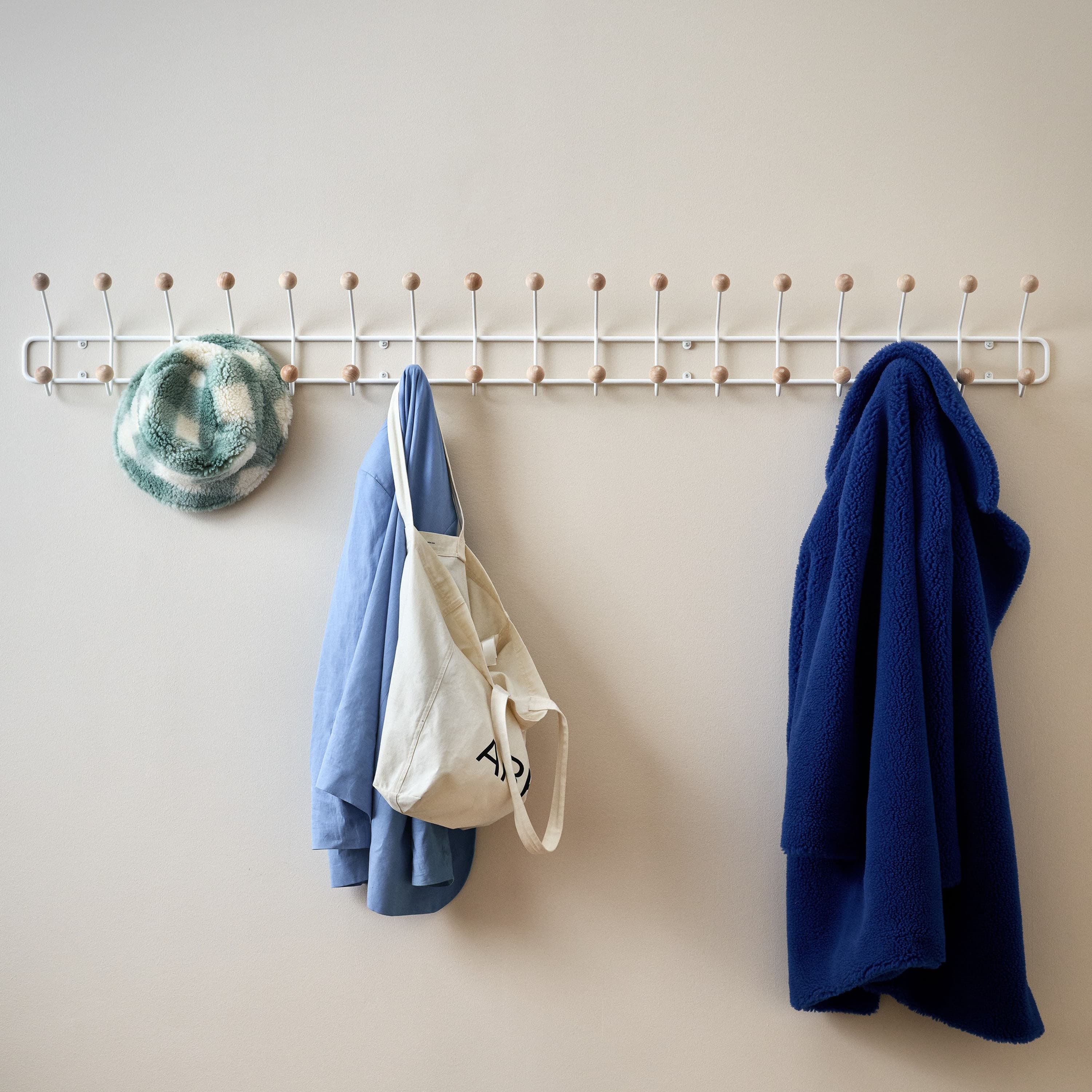 Bill Horizontal Coat Rack Greige 102cm