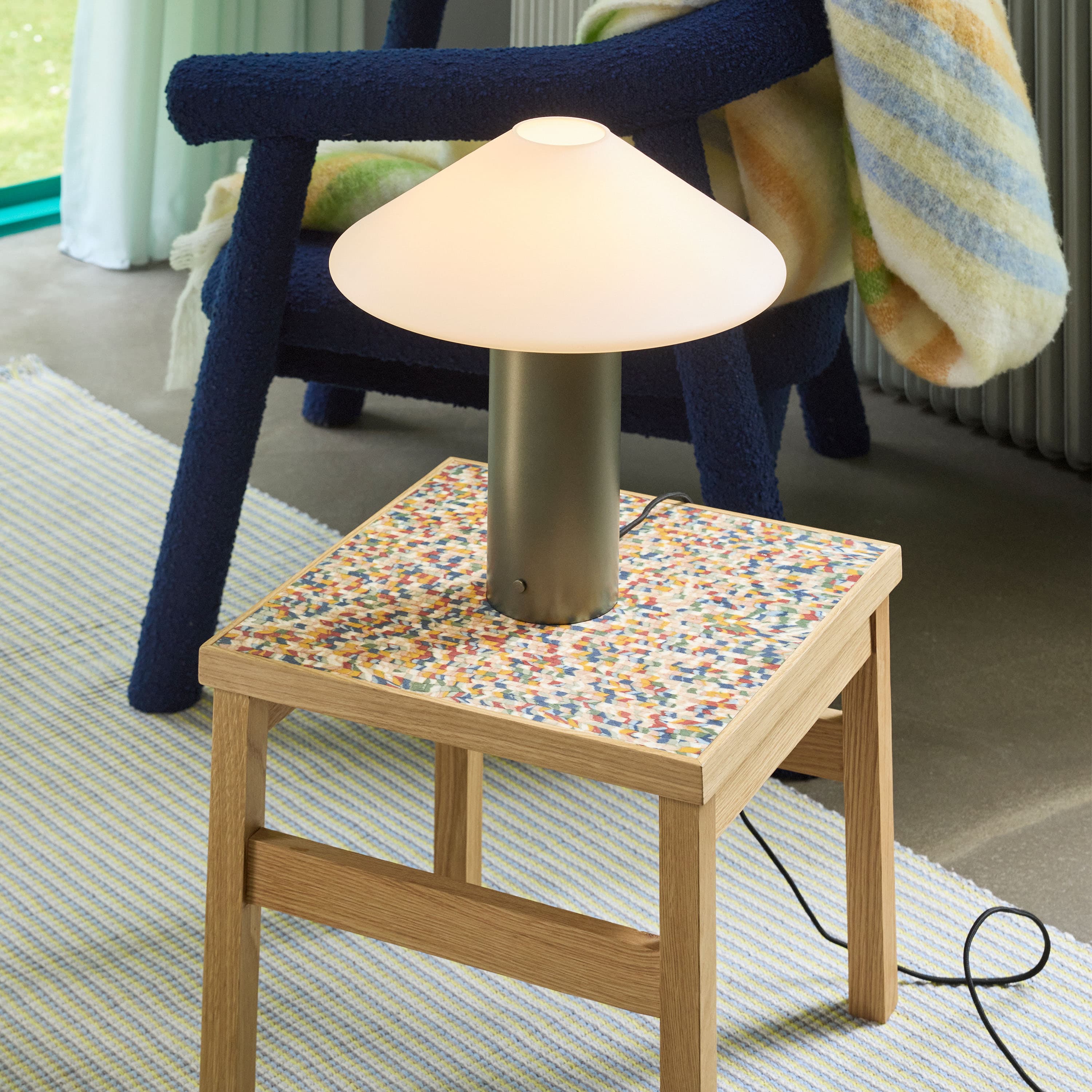 Orbit Table Lamp Dark Green 40cm