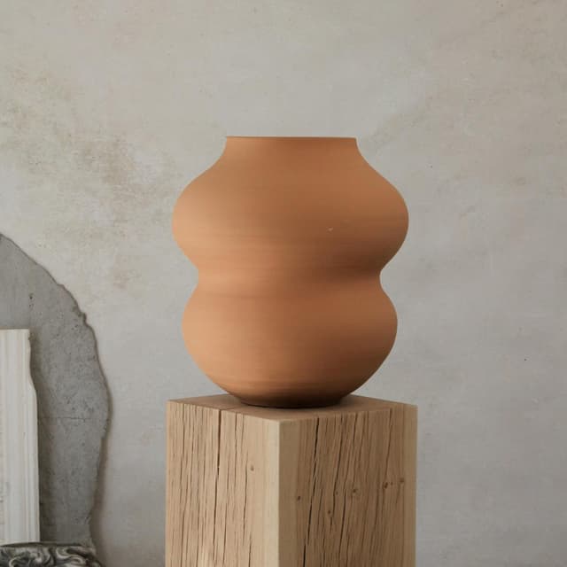 Belle Vase Raw Rosa Terrakotta 40cm