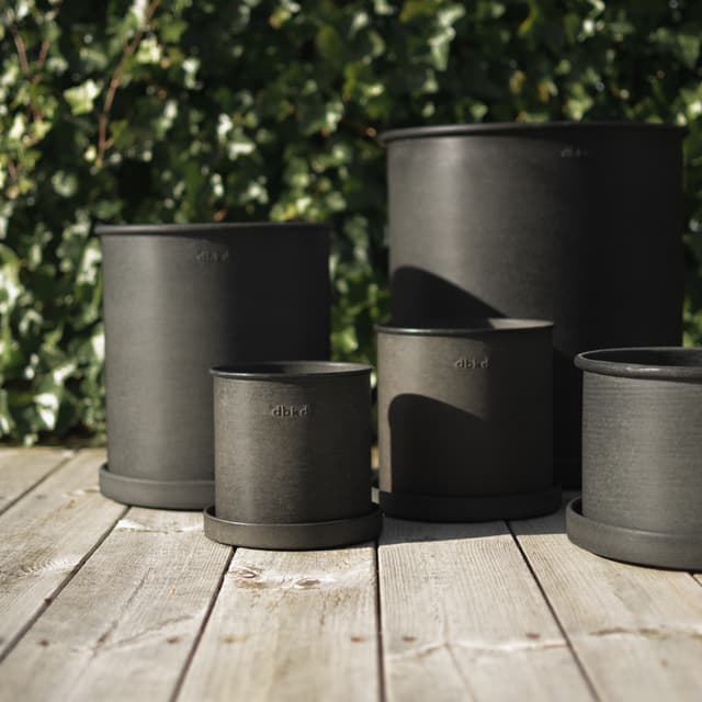 Plant Topf Black Small 2-pack