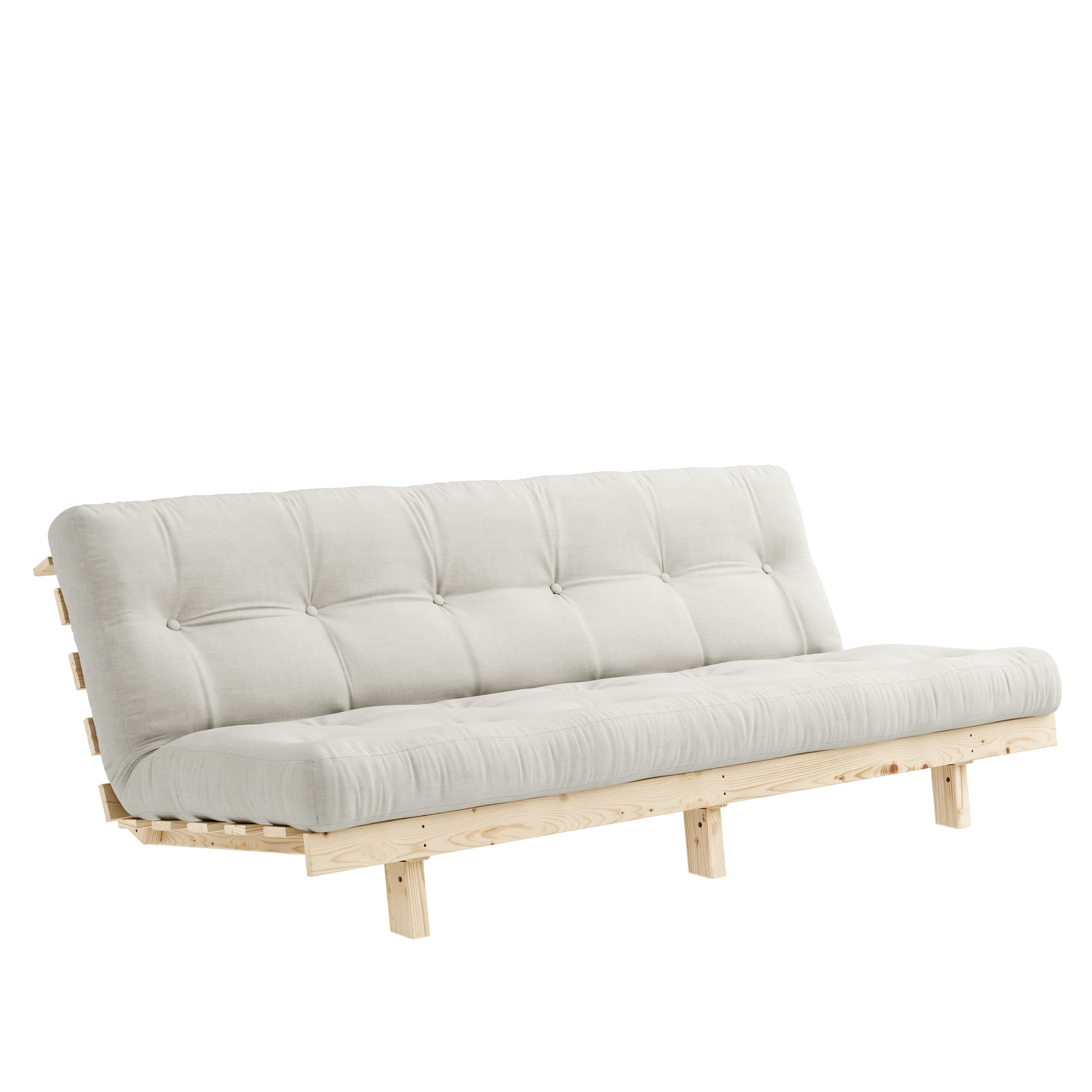 Lean Raw Sofa Bed Natural 130x200