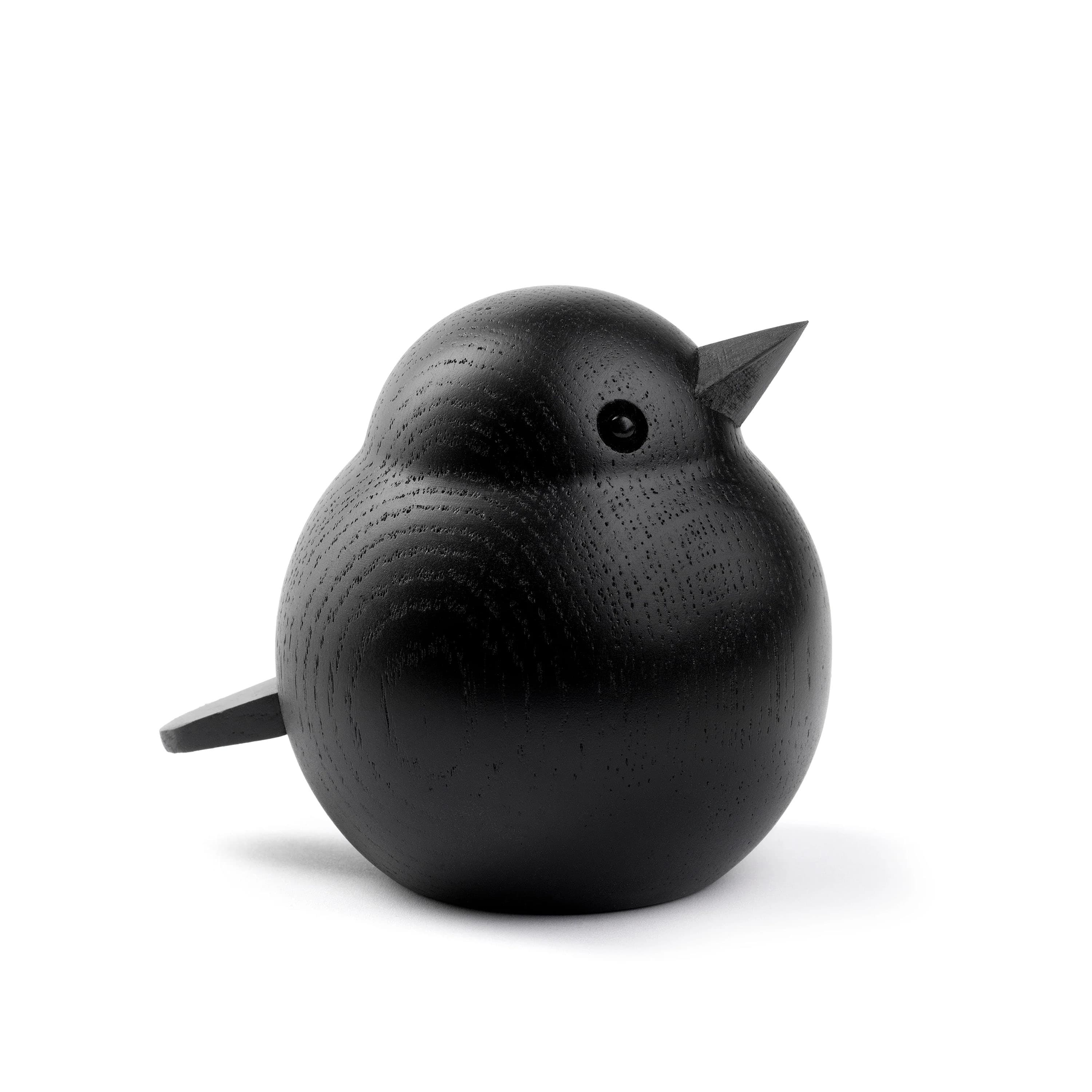 Mama Sparrow Decoration Black Stained Oak