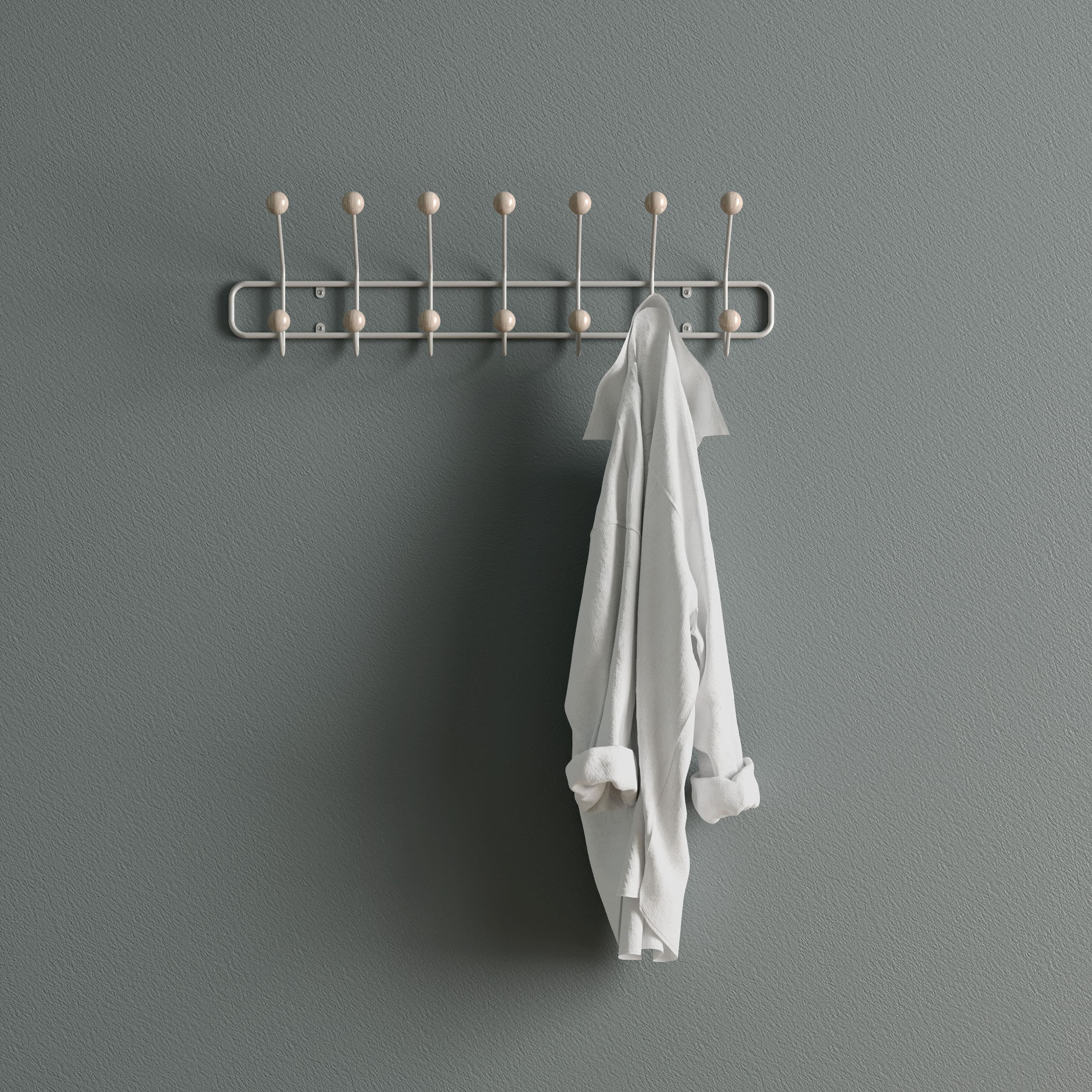 Bill Horizontal Coat Rack Greige 102cm