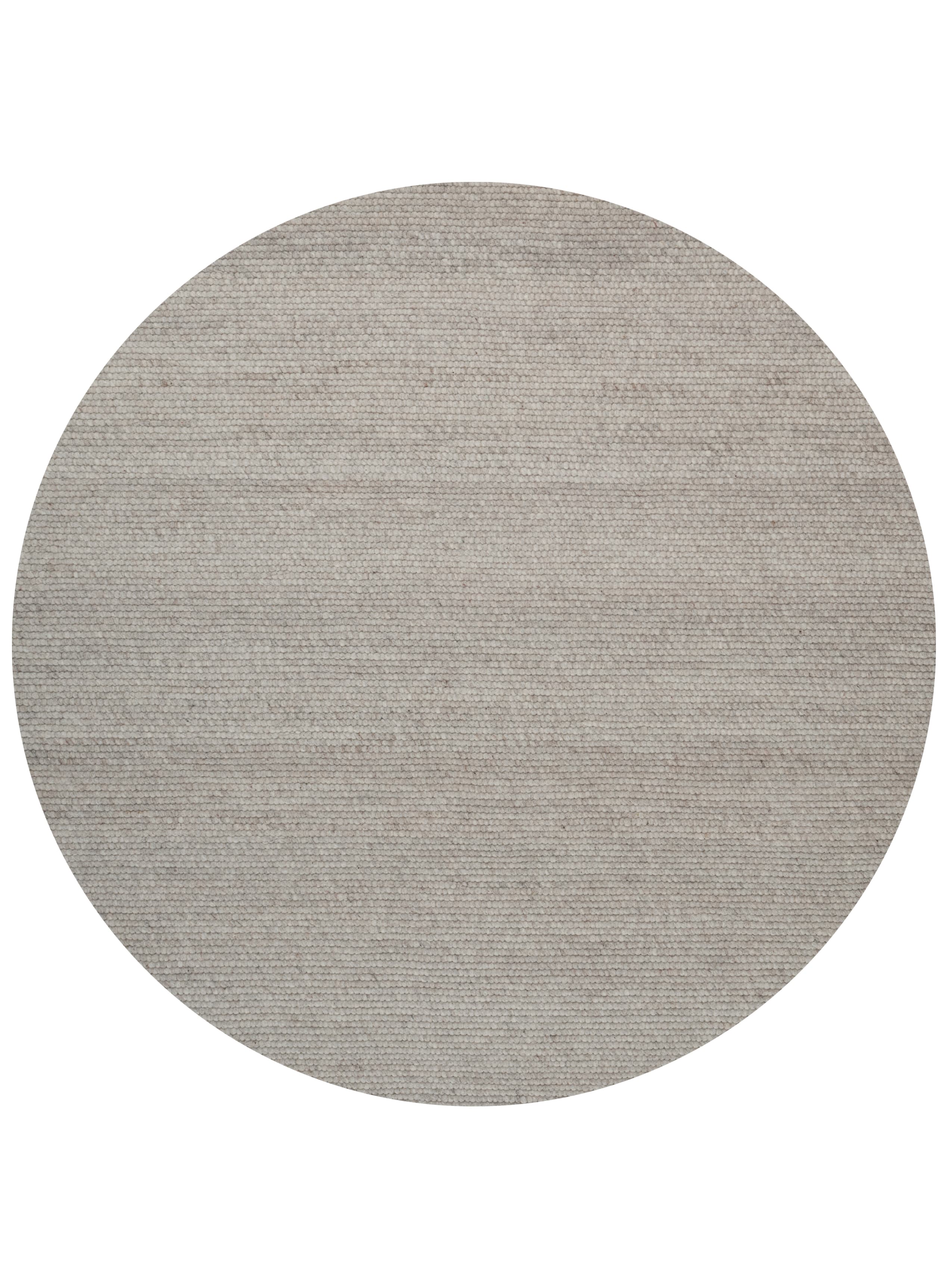 Agner Runde Wollmatte Light Grey Ø240