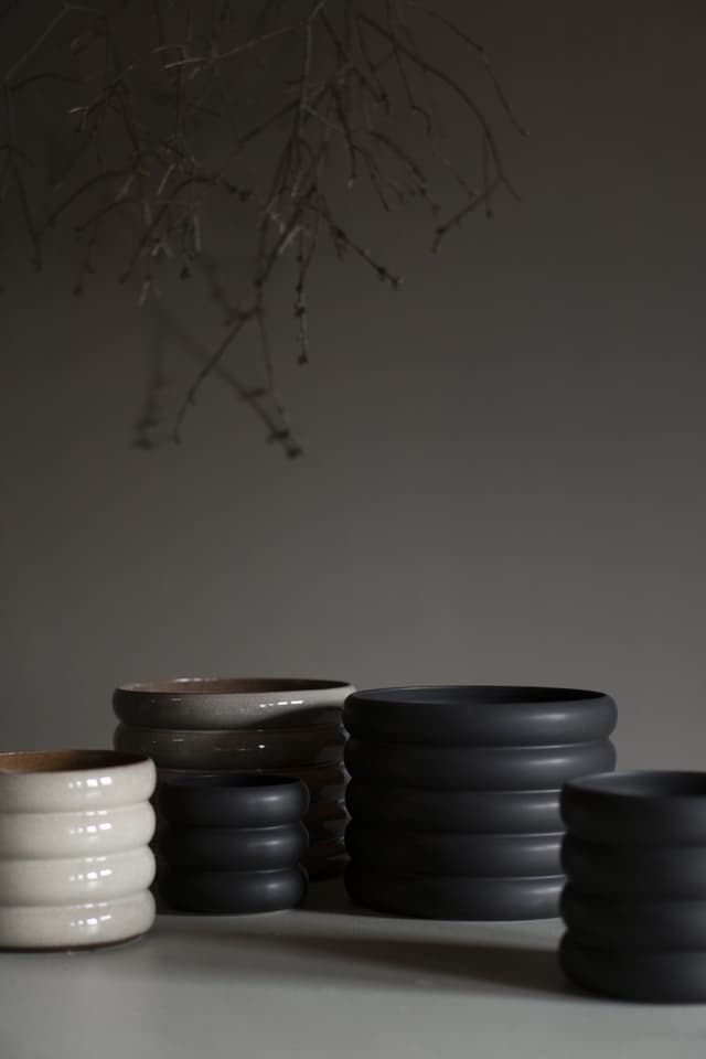Mud Blumentopf Schwarz Medium
