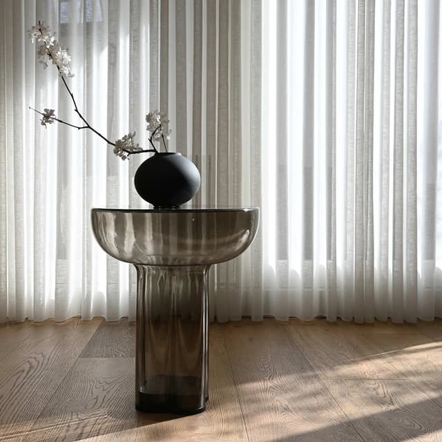 Crown Side Table Smoked Forest Tall
