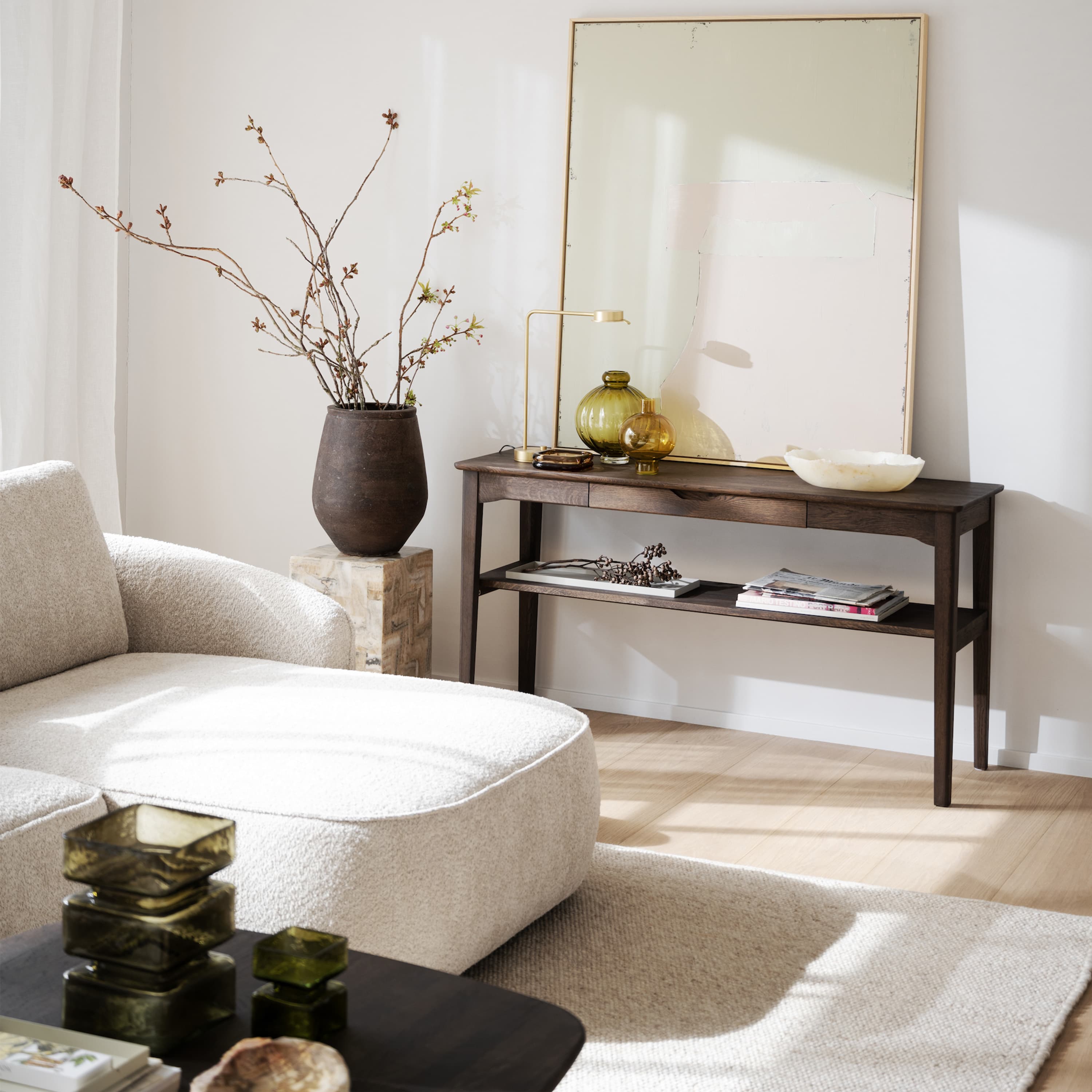 Markham Console Table Brown 140cm