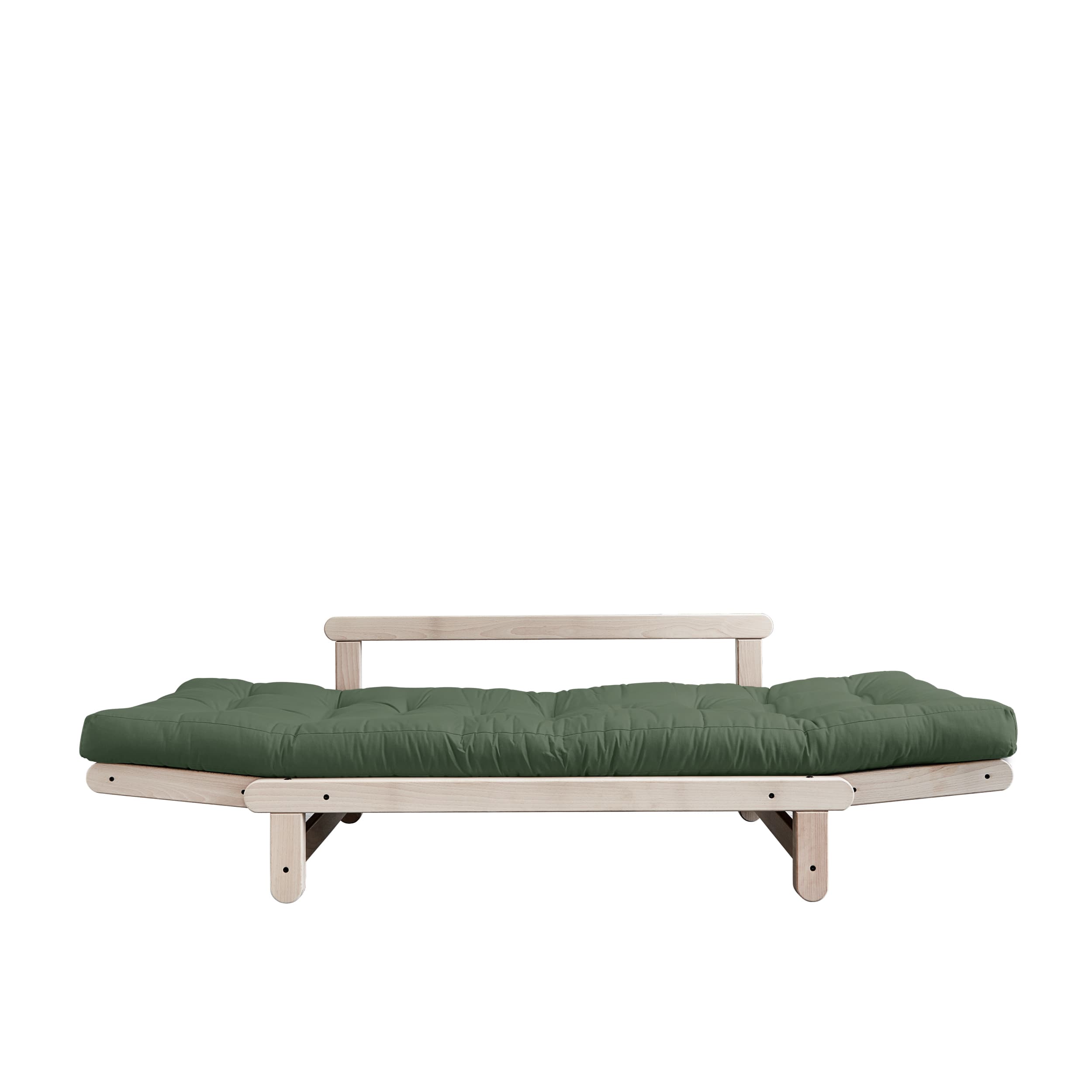 Beat Schlafsofa Natur/Olivgrün 200cm