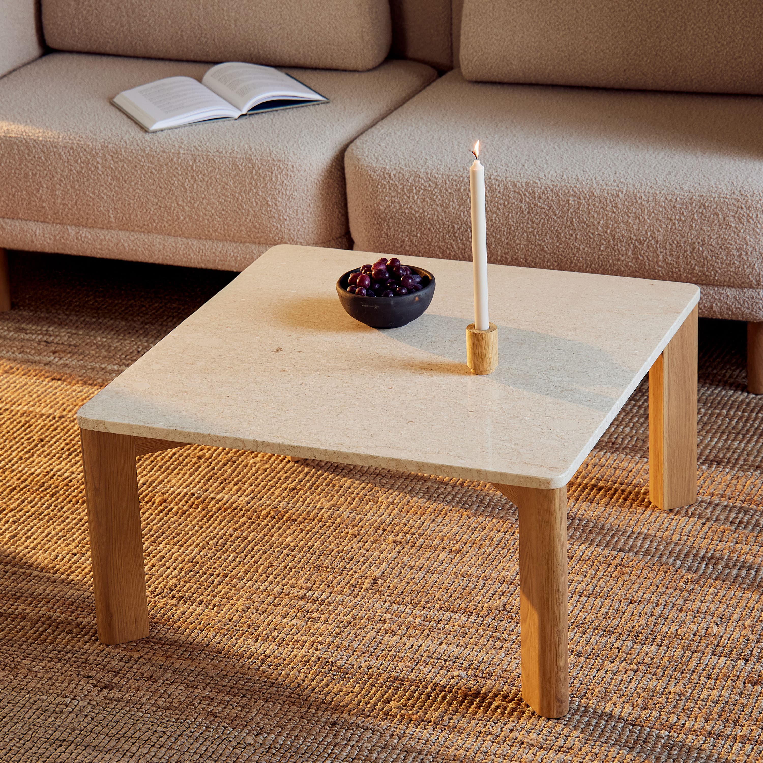 Evoke Couchtisch Eiche 80x40