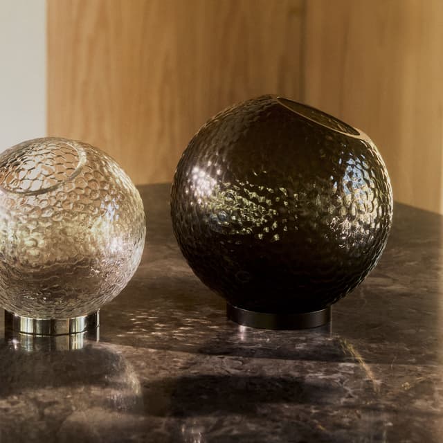 Globe Bubbles Vase Black Ø21