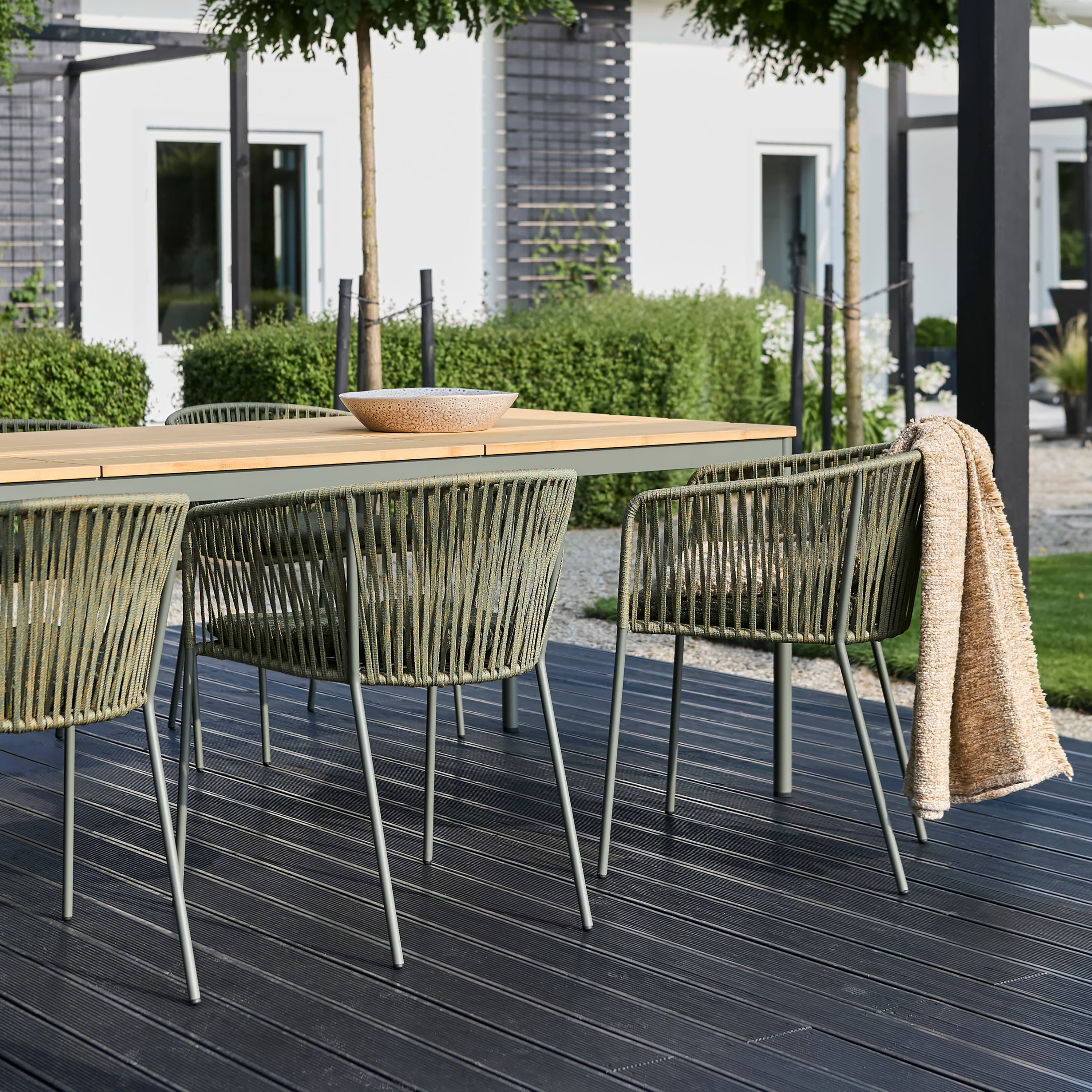 Nox Matbord Dusty Green/Bambu 238cm