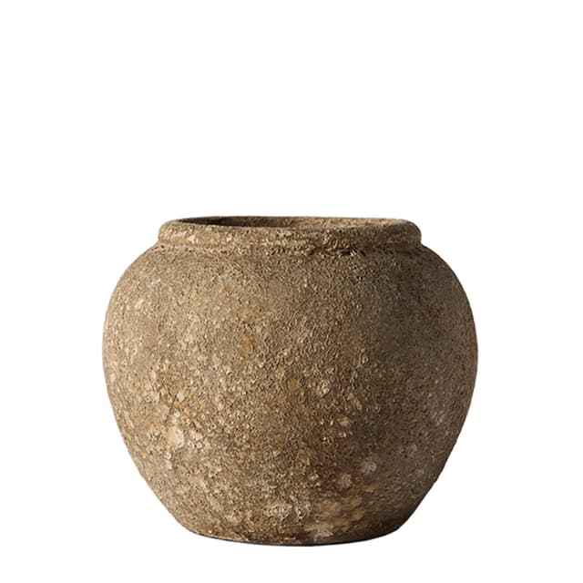 Luna Blumentopf Beige Terrakotta Ø29