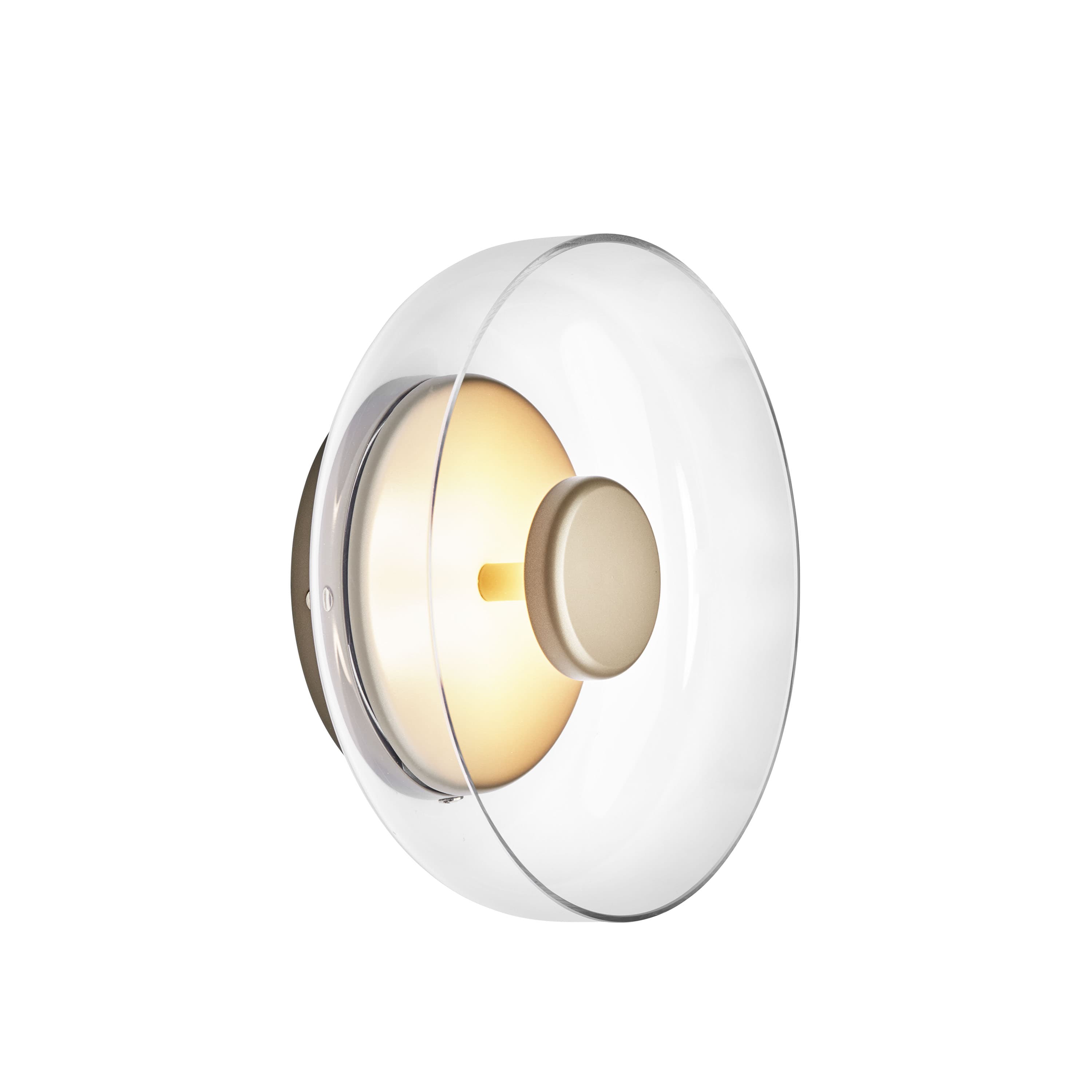Blossi Wall Lamp Nordic Gold/Clear Ø23