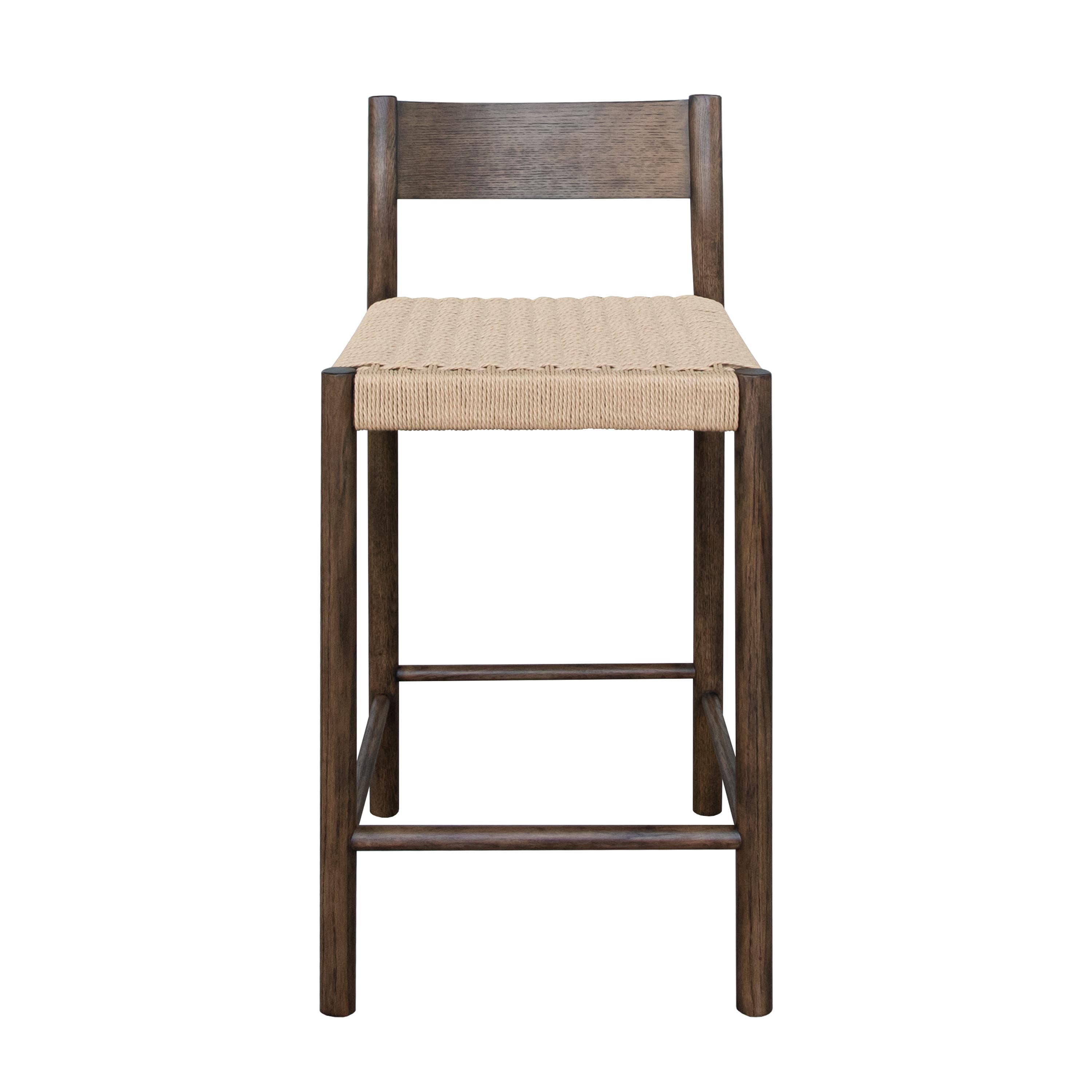Colin Bar Stool Brown Stained Oak