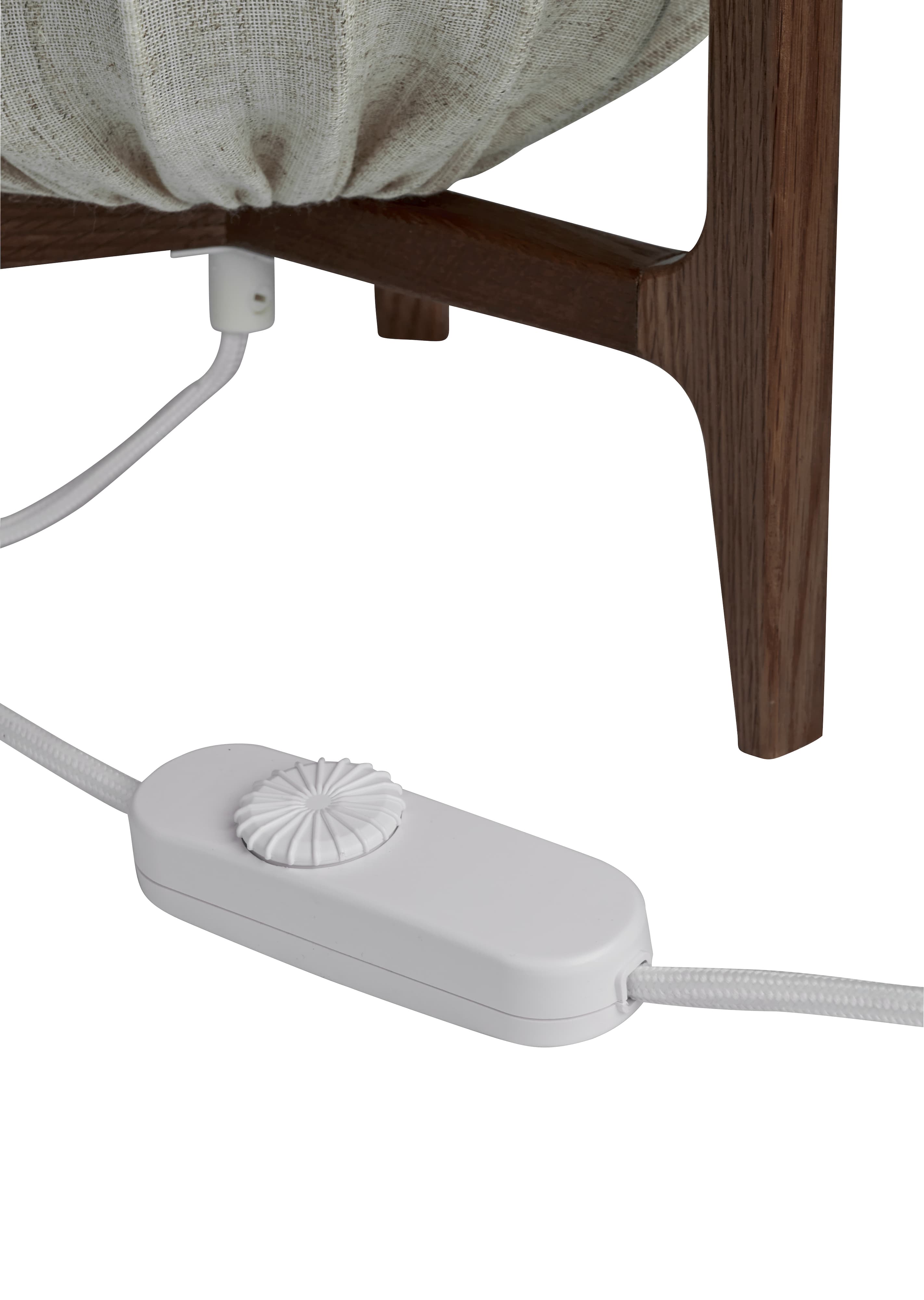 Prisma Tischlampe Dark Ash/White 41cm