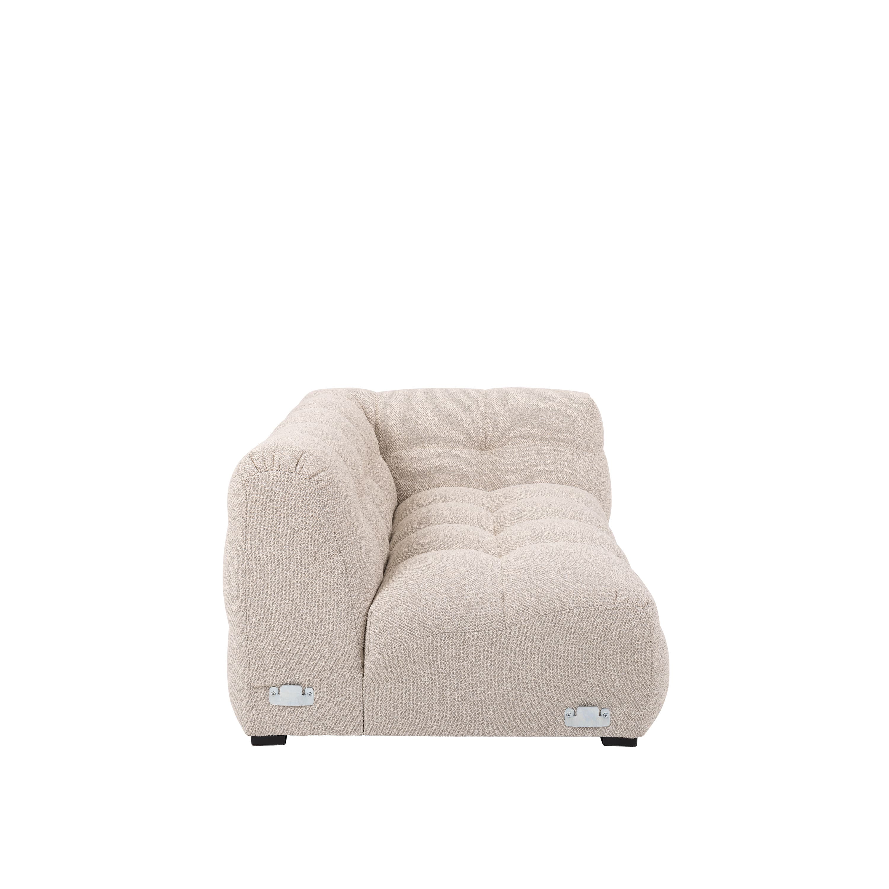 Billie 1.5-Sitzer Sofa Modul Rechts Armlehne Beige Bouclé 141cm