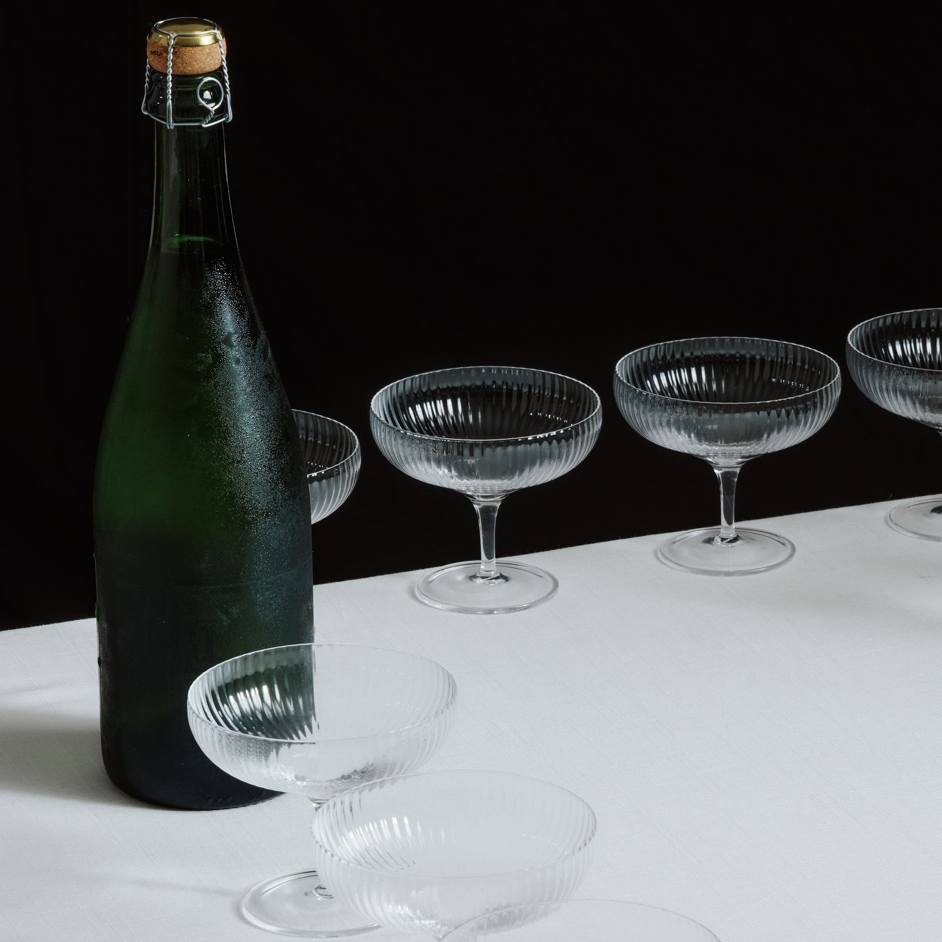 Inku Coupe Glass Transparent 4-pack