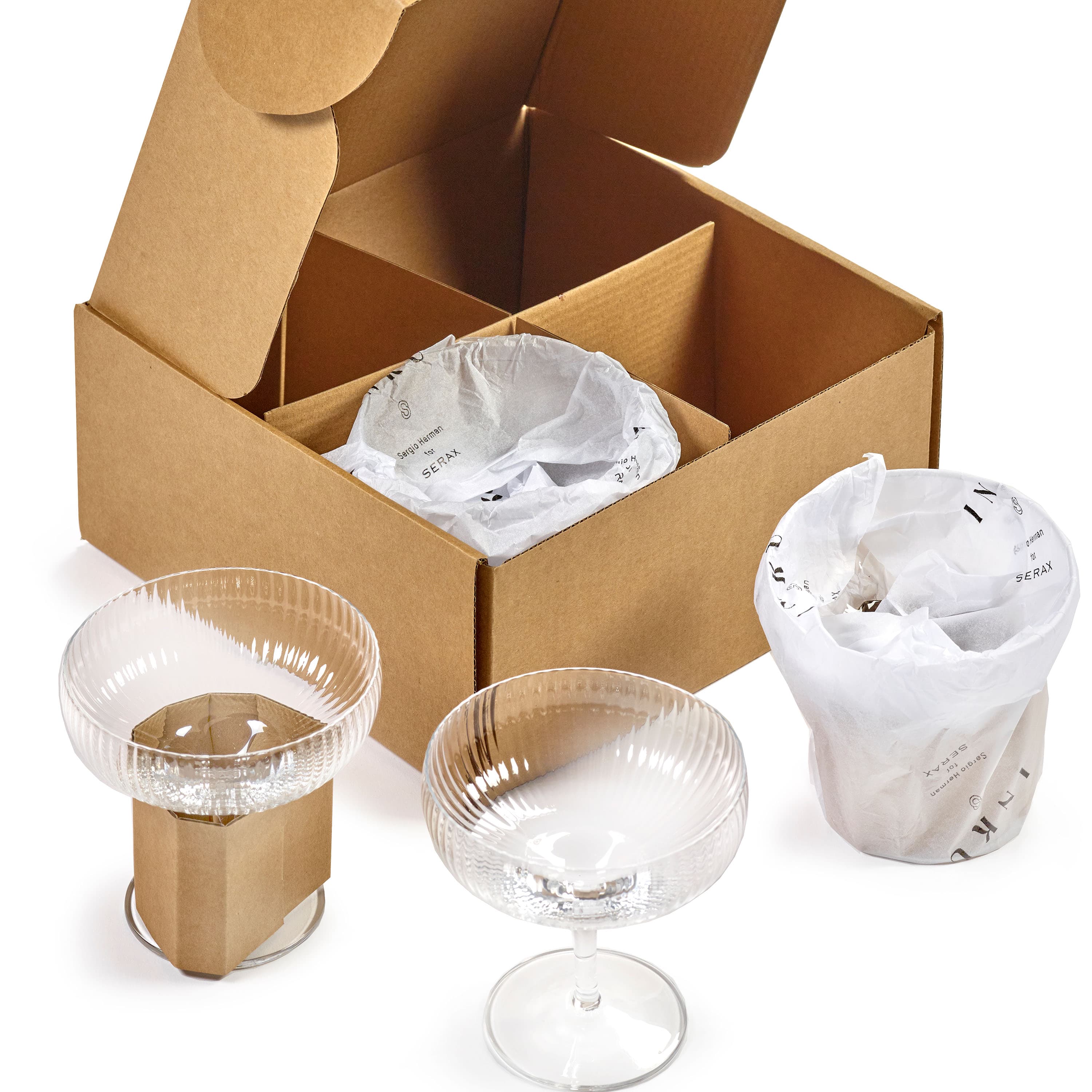Inku Coupe Glass Transparent 4-pack